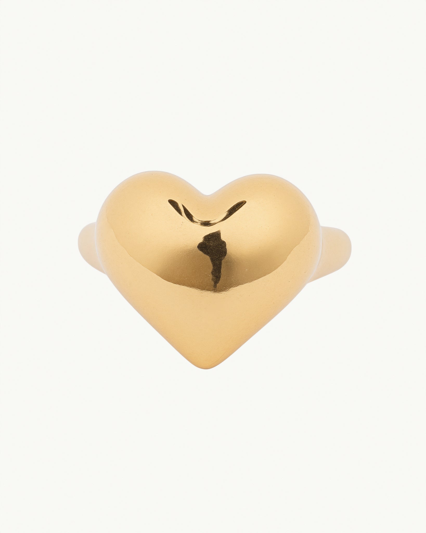 Heart of Gold 18K Gold Plated Ring