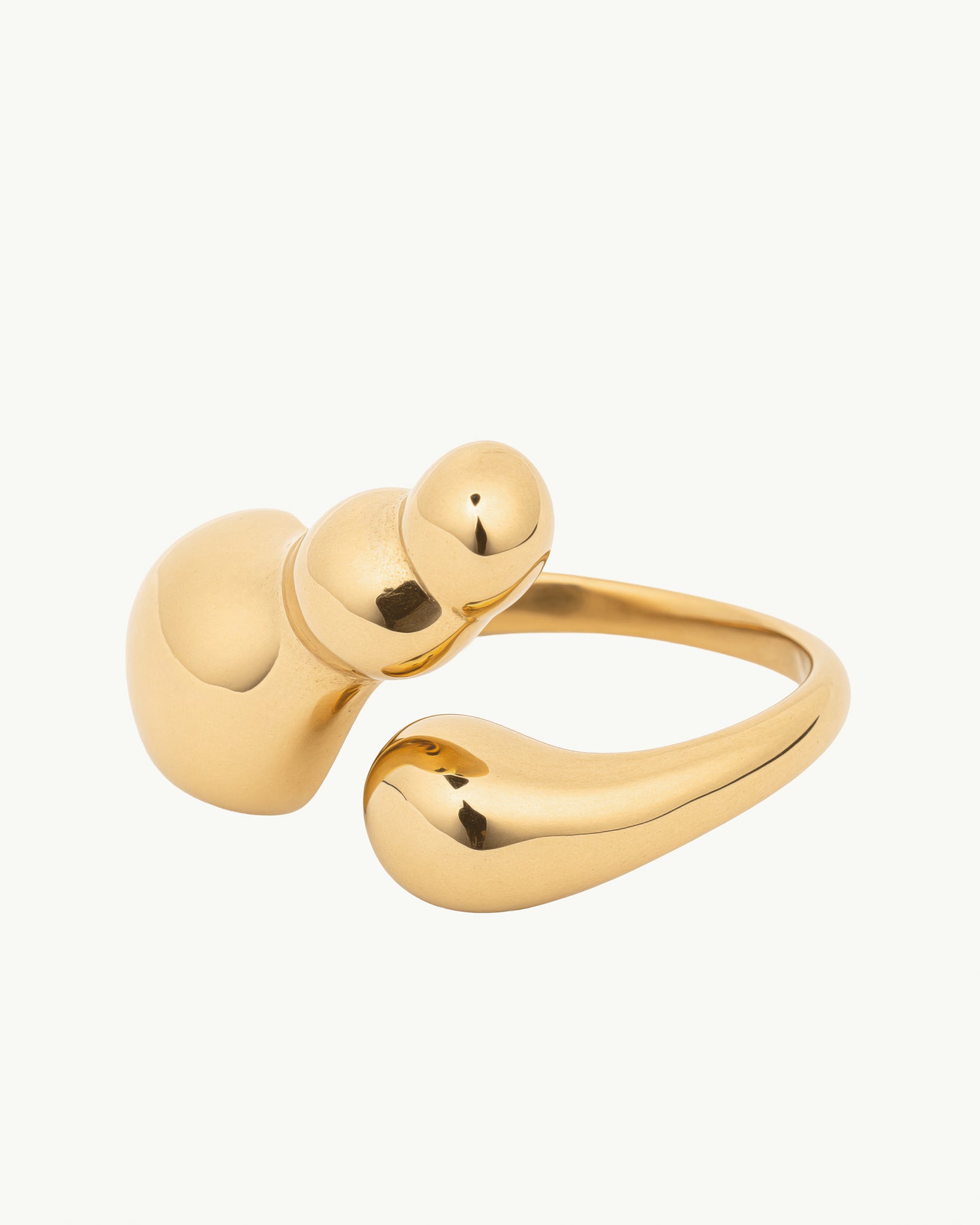 Golden Drop 18K Gold Plated Ring