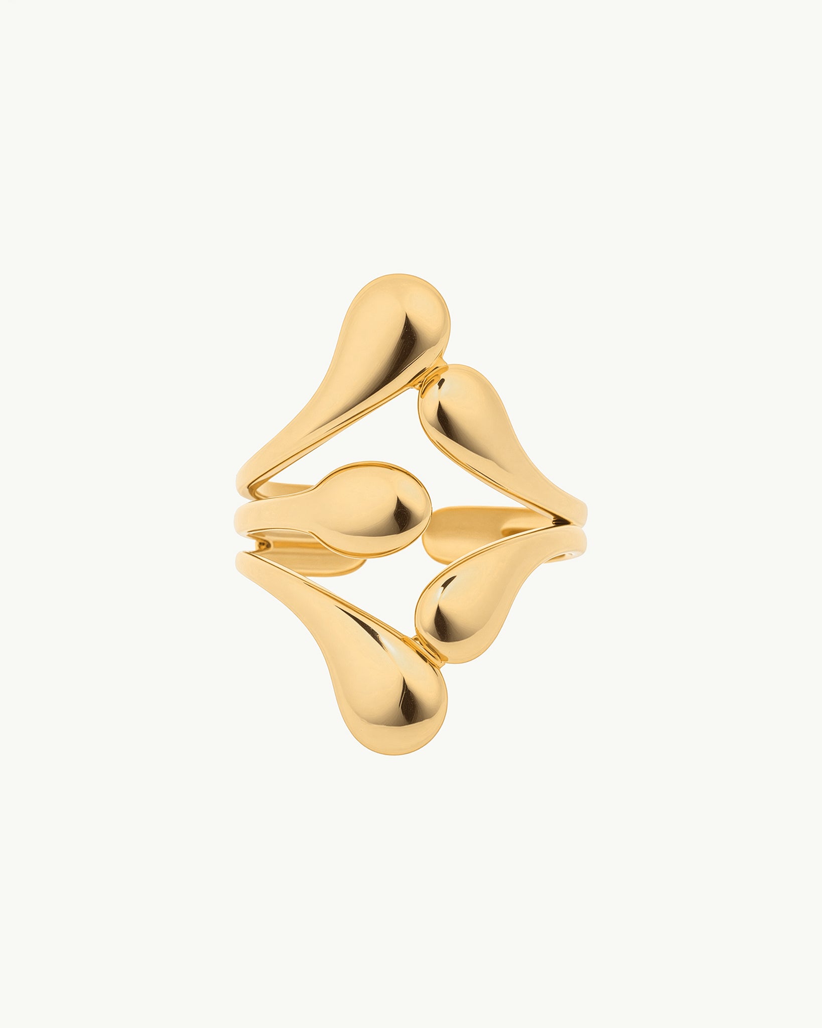 Bold Statement 18K Gold Plated Ring