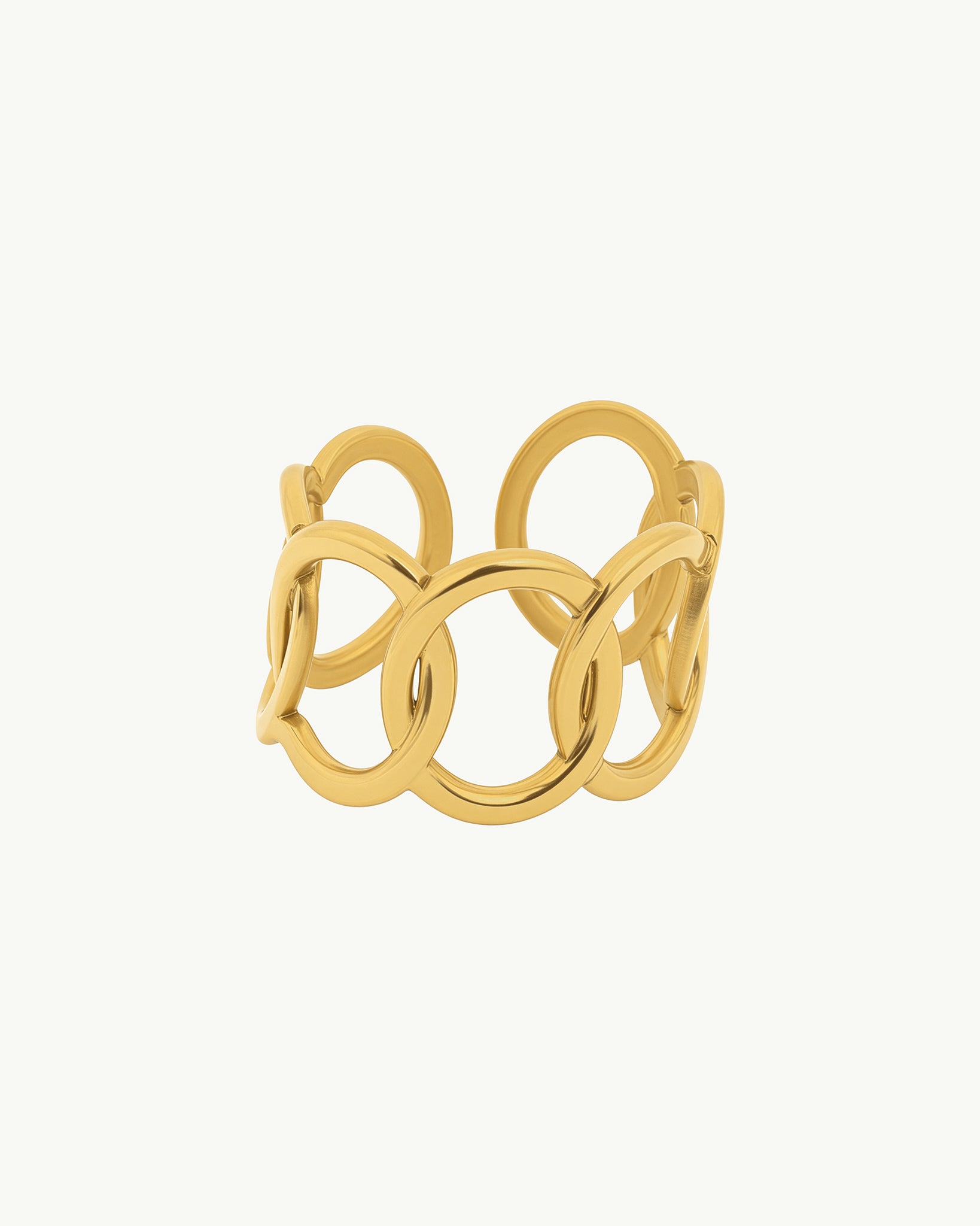 Infinity Loop 18K Gold Plated Ring