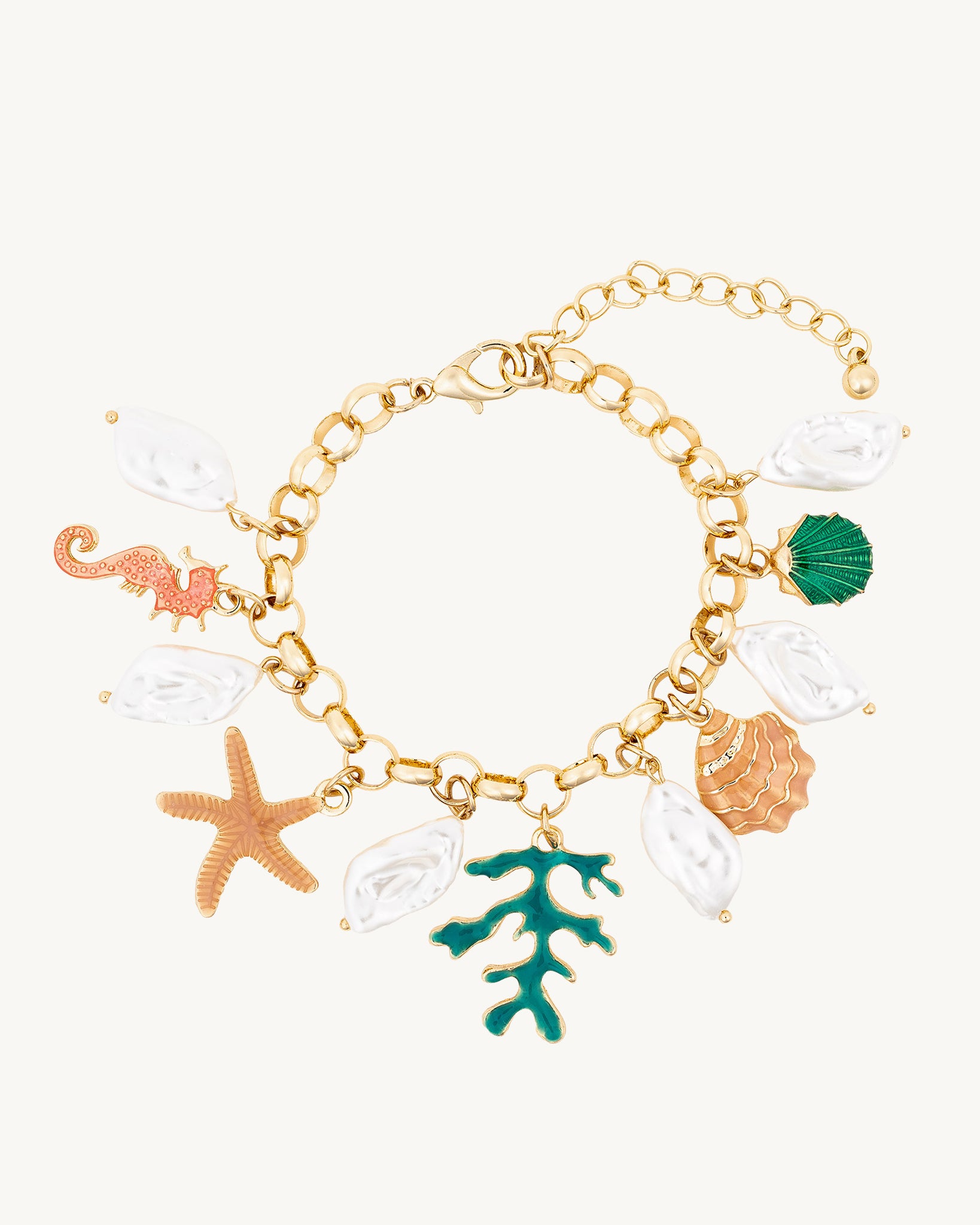Sea of Charms 18K Gold Plated Bracelet