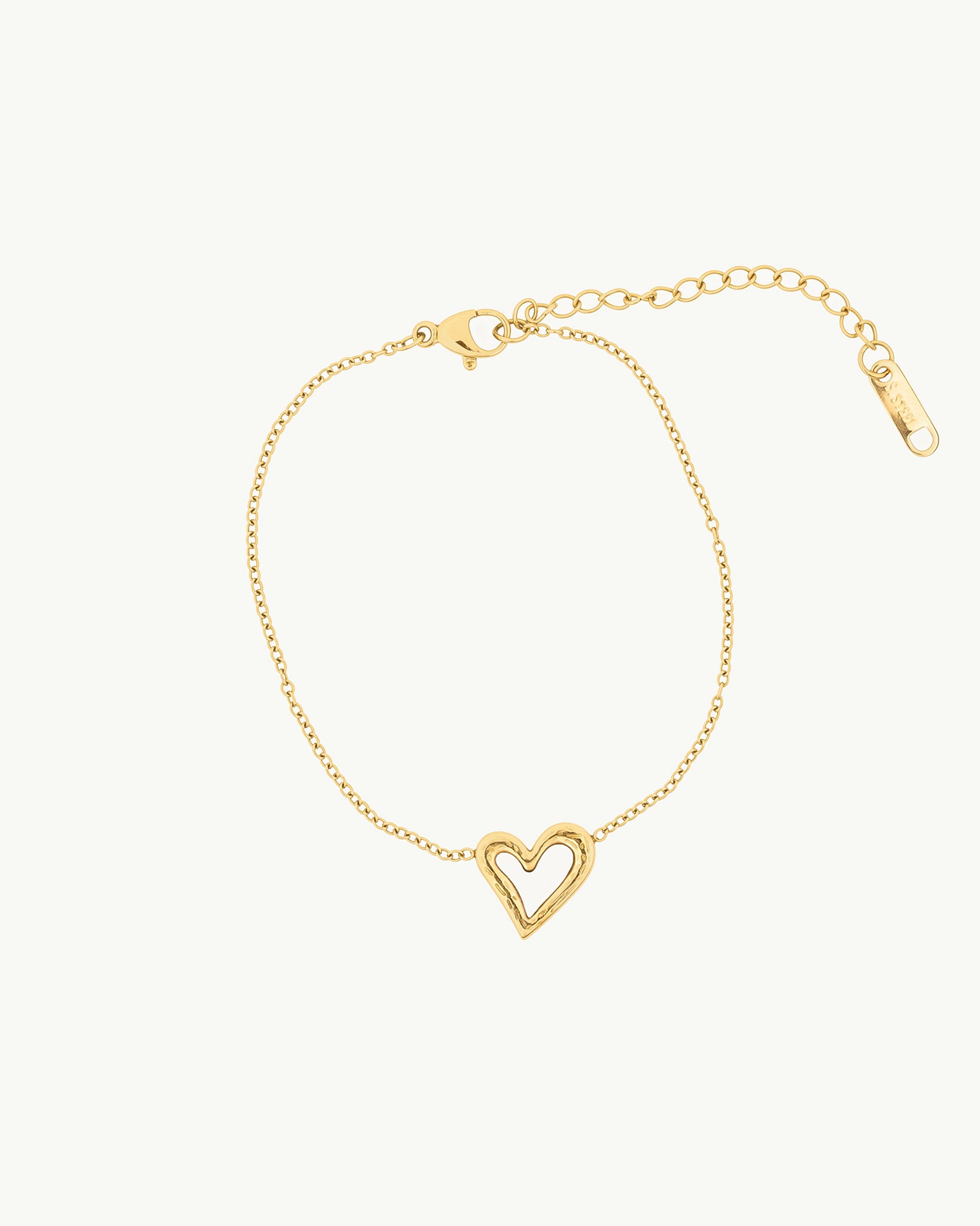 Tiny Heart Chain 18K Gold Plated Bracelet