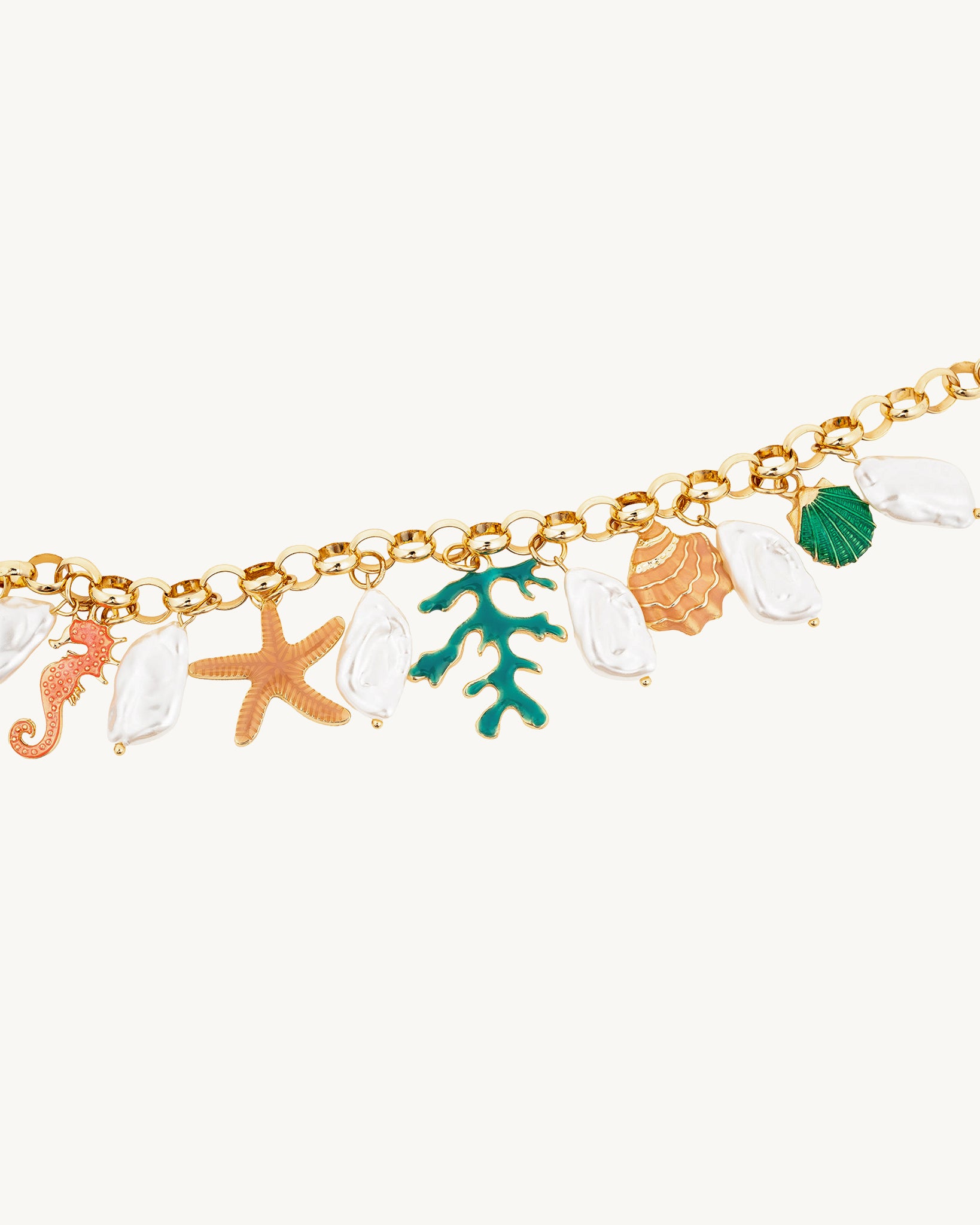 Sea of Charms 18K Gold Plated Bracelet