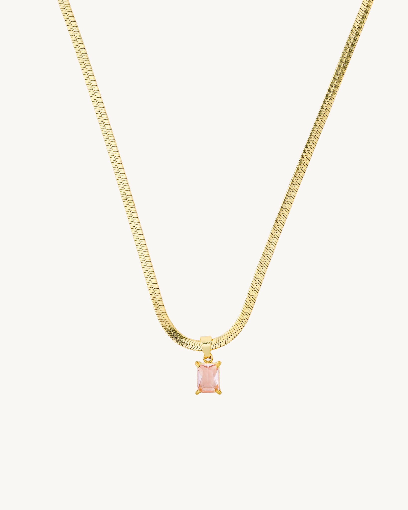 Aurora Pink 18K Gold Plated Necklace