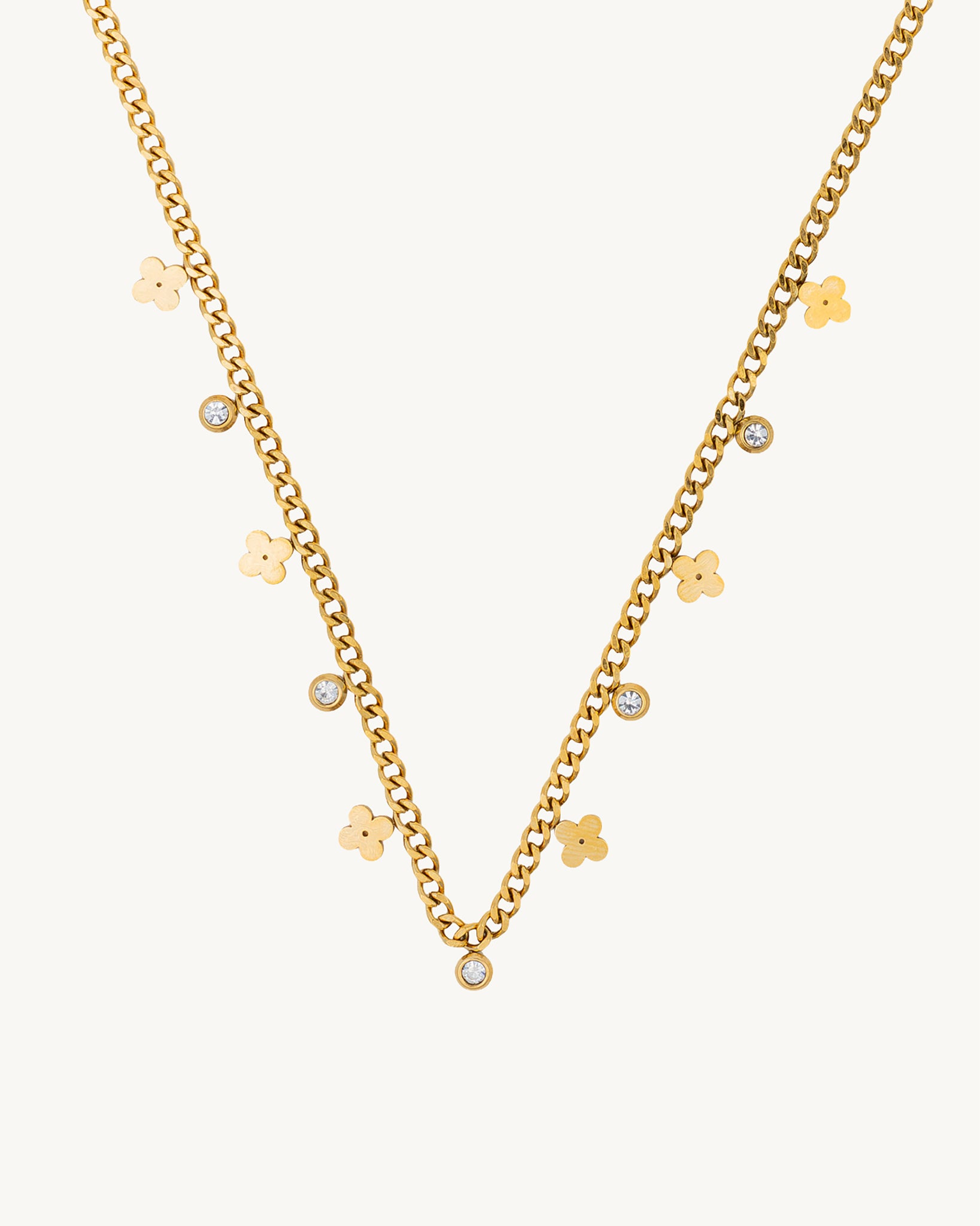 Bloom Chain 18K Gold Plated Necklace