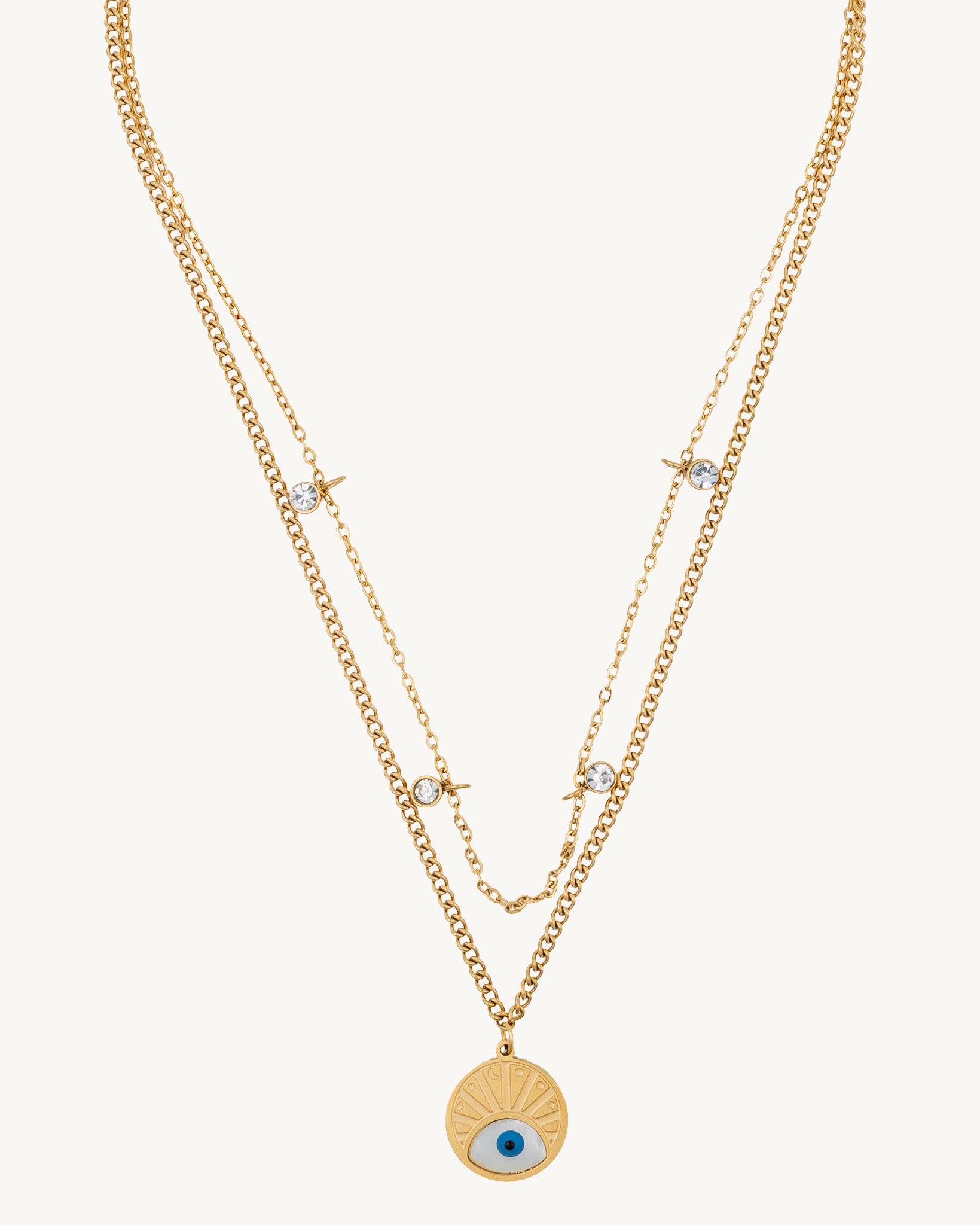 Evil Eye Sunburst Necklace
