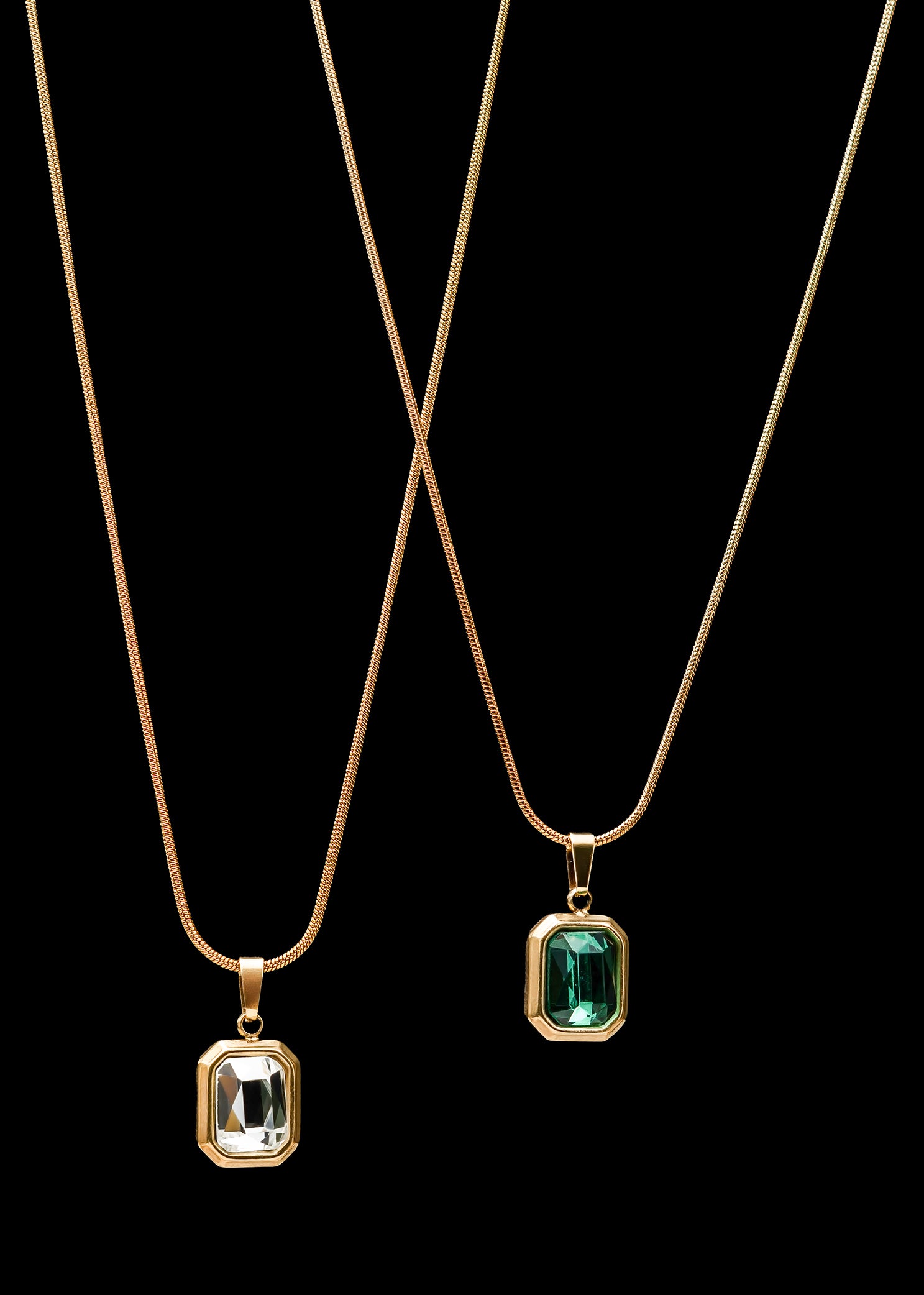 Emerald Vault 18K Gold Plated Necklace