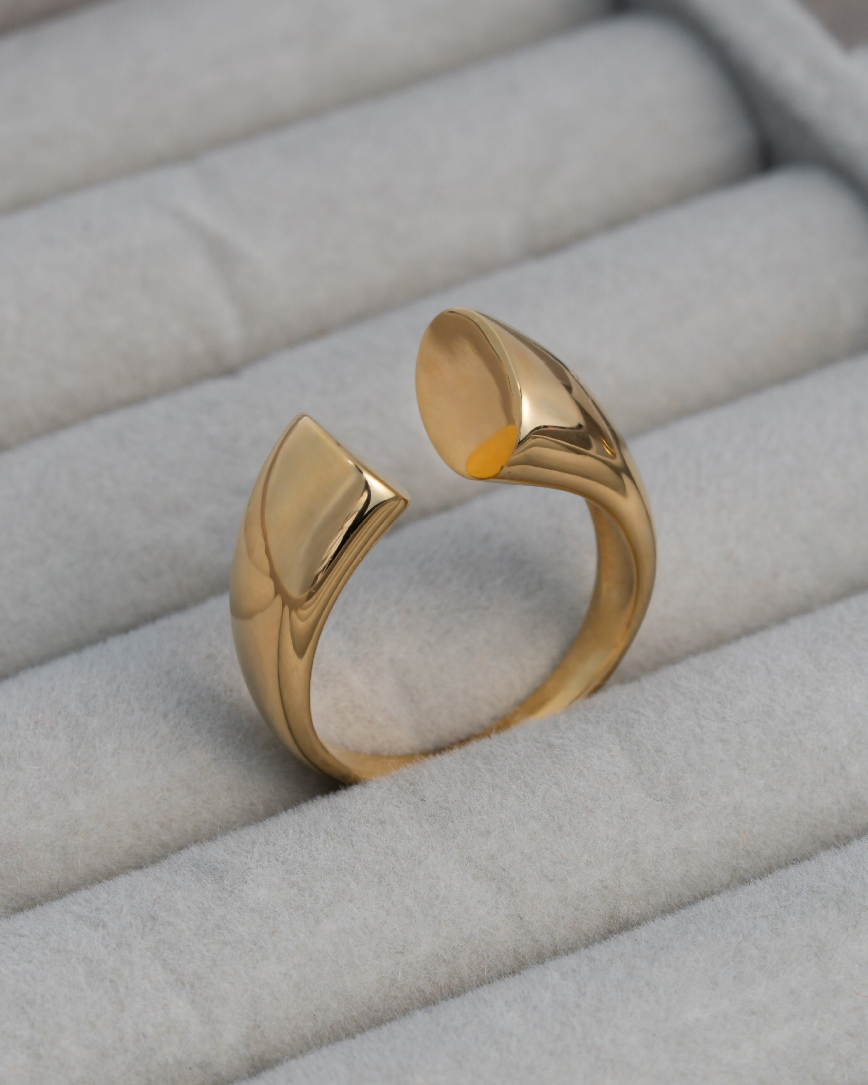 Open End 18K Gold Plated Ring
