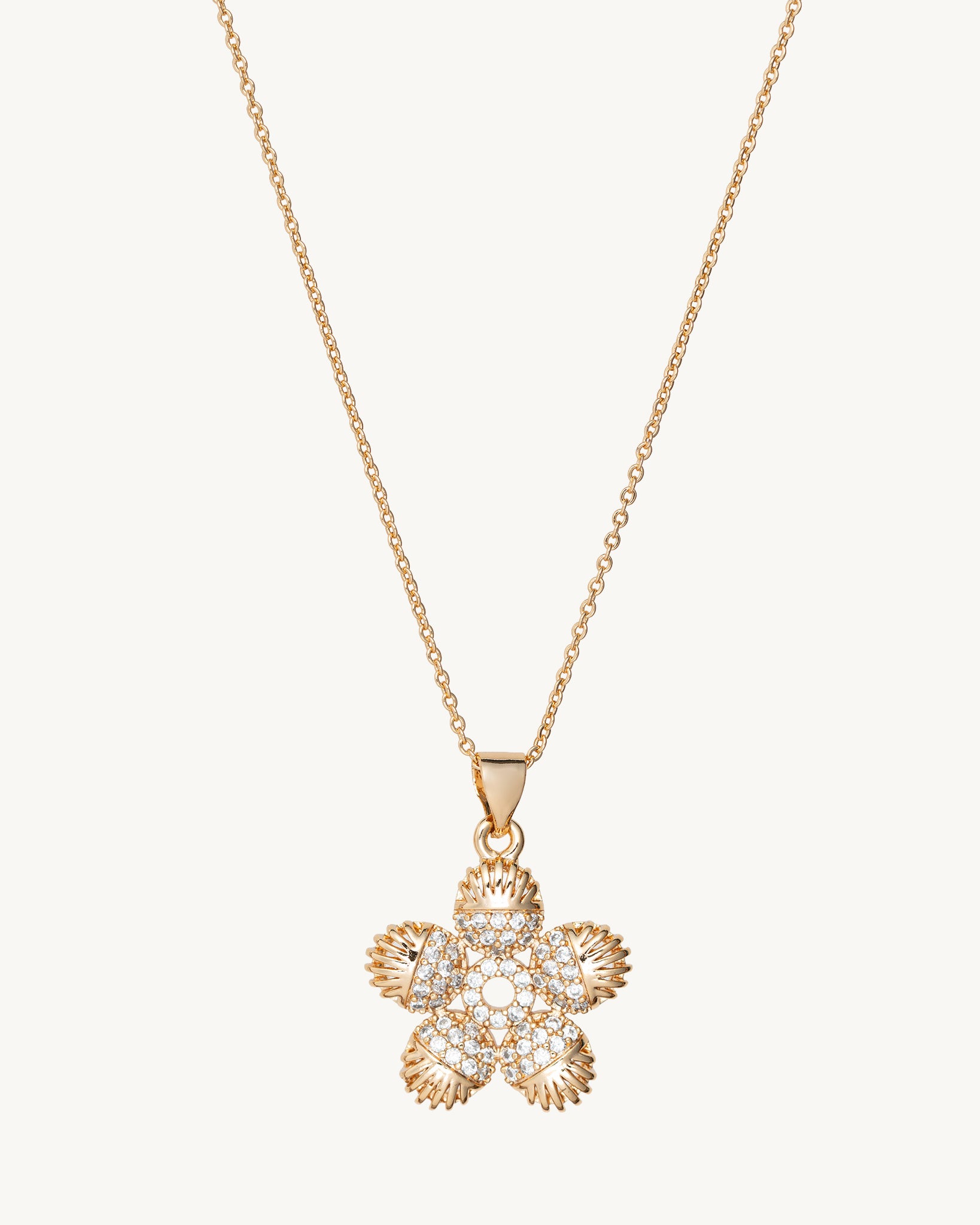 Golden Flower 18K Gold Plated Necklace
