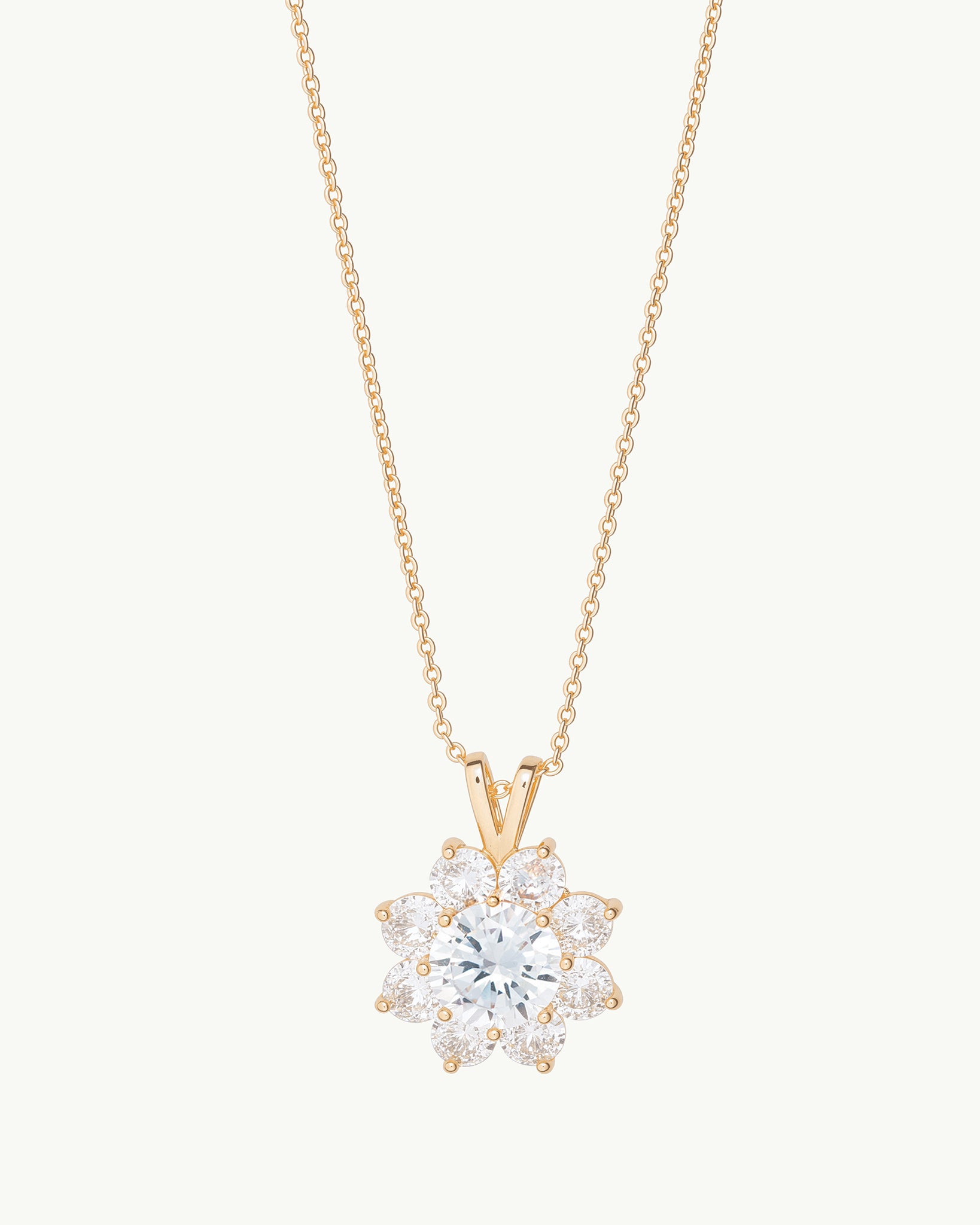 Classic Flora 18K Gold Plated Necklace