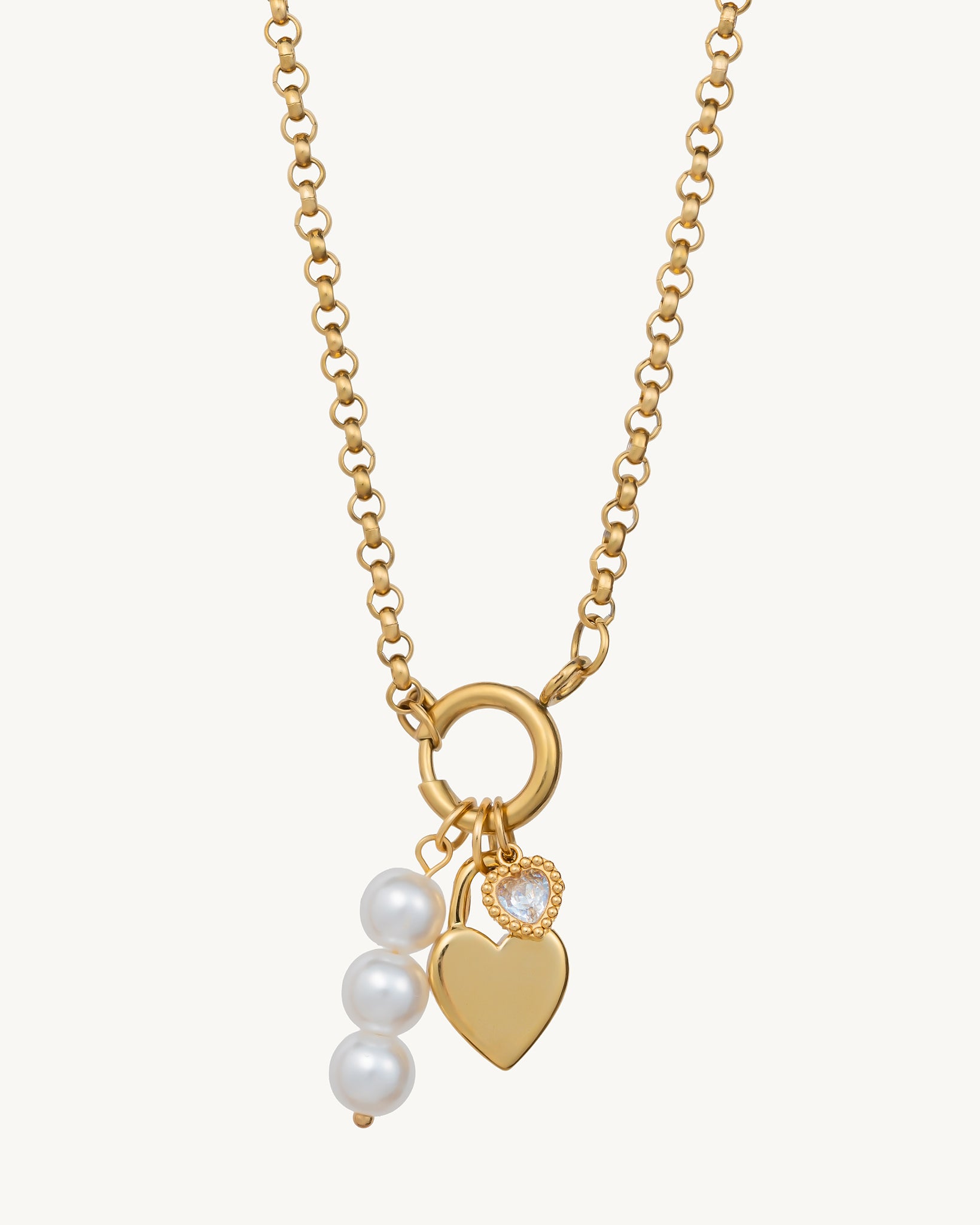 Locked in Luxe 18K Gold Plated Necklace