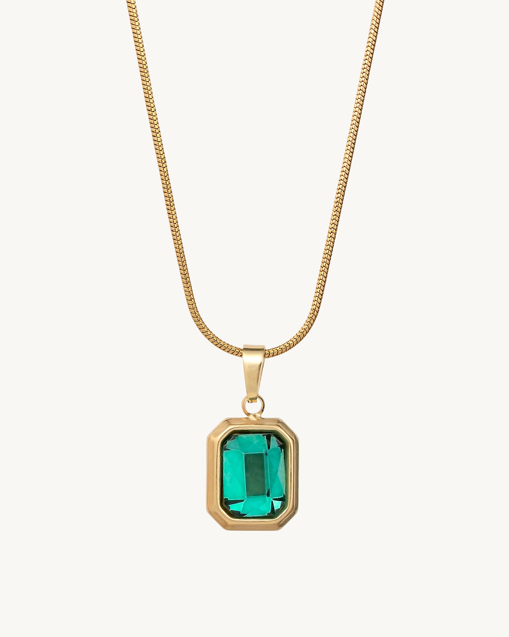 Emerald Vault 18K Gold Plated Necklace