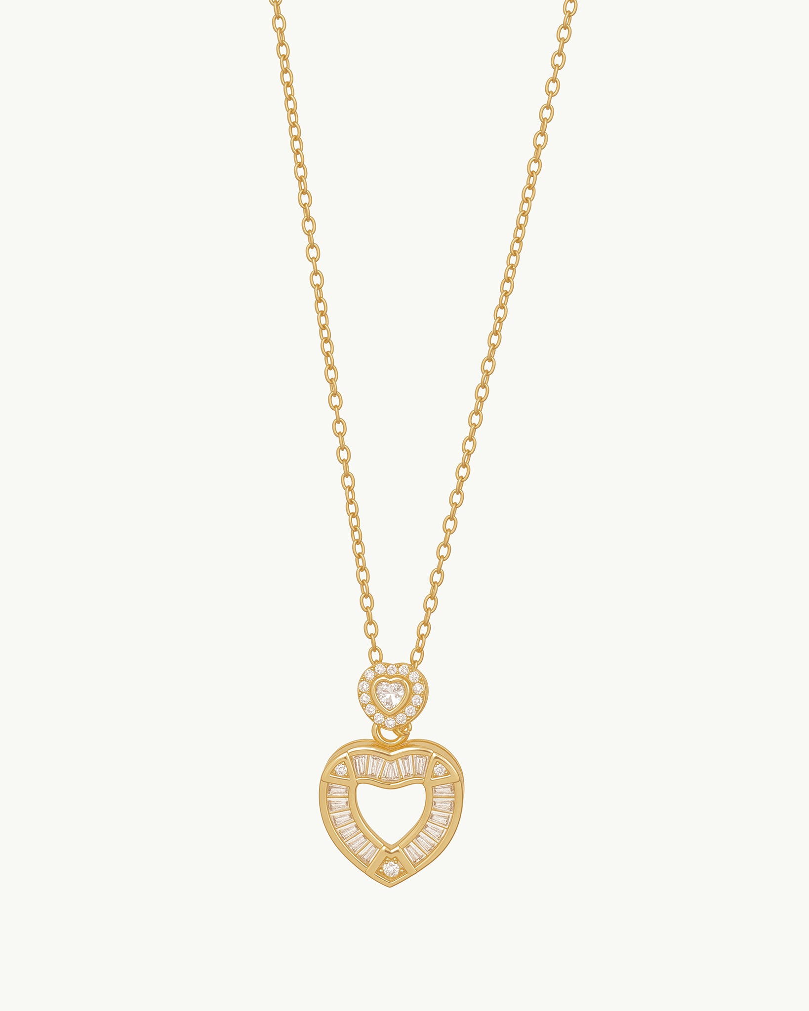 Heart Sync 18K Gold Plated Necklace