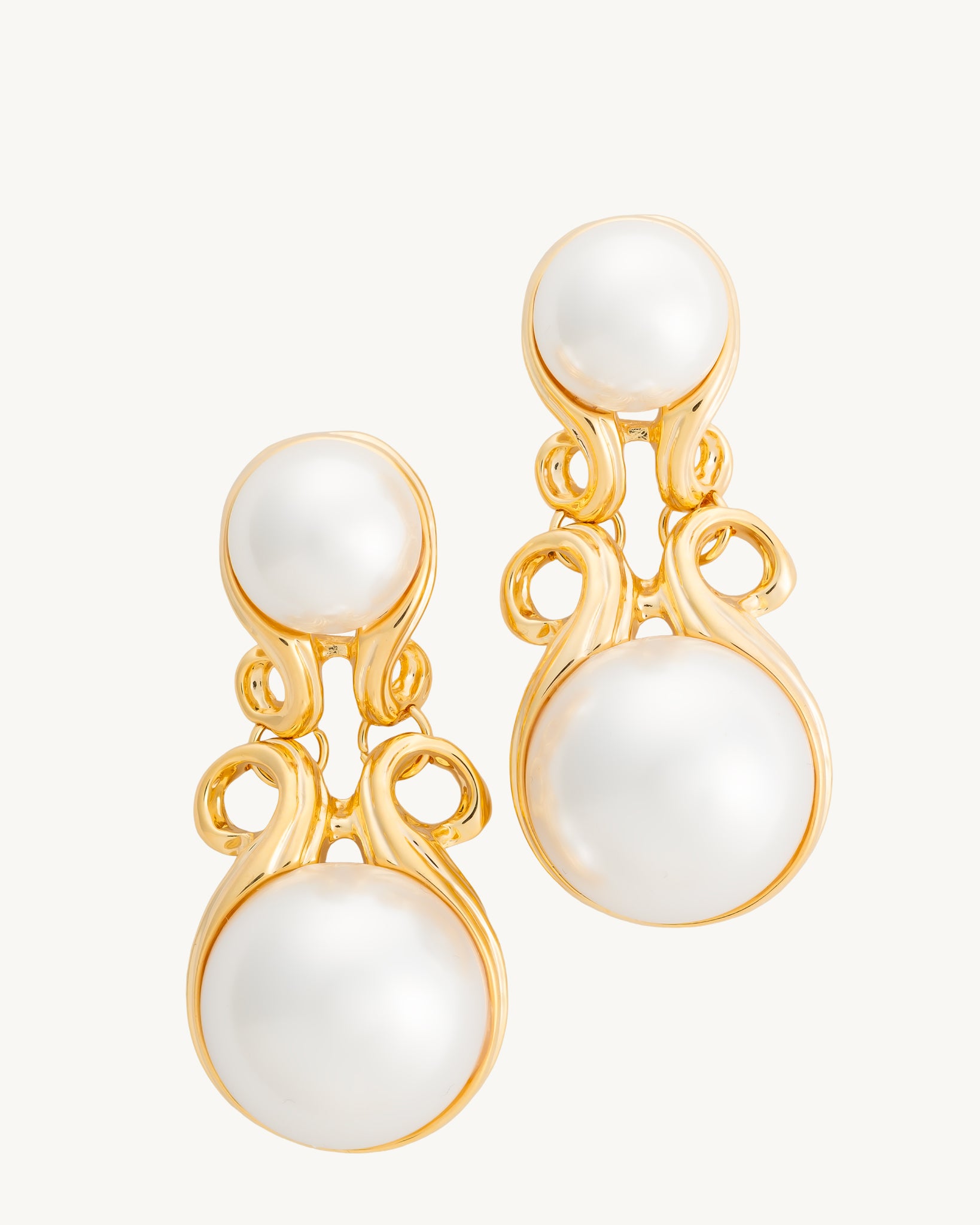 Grandeur 22K Gold Plated Earrings
