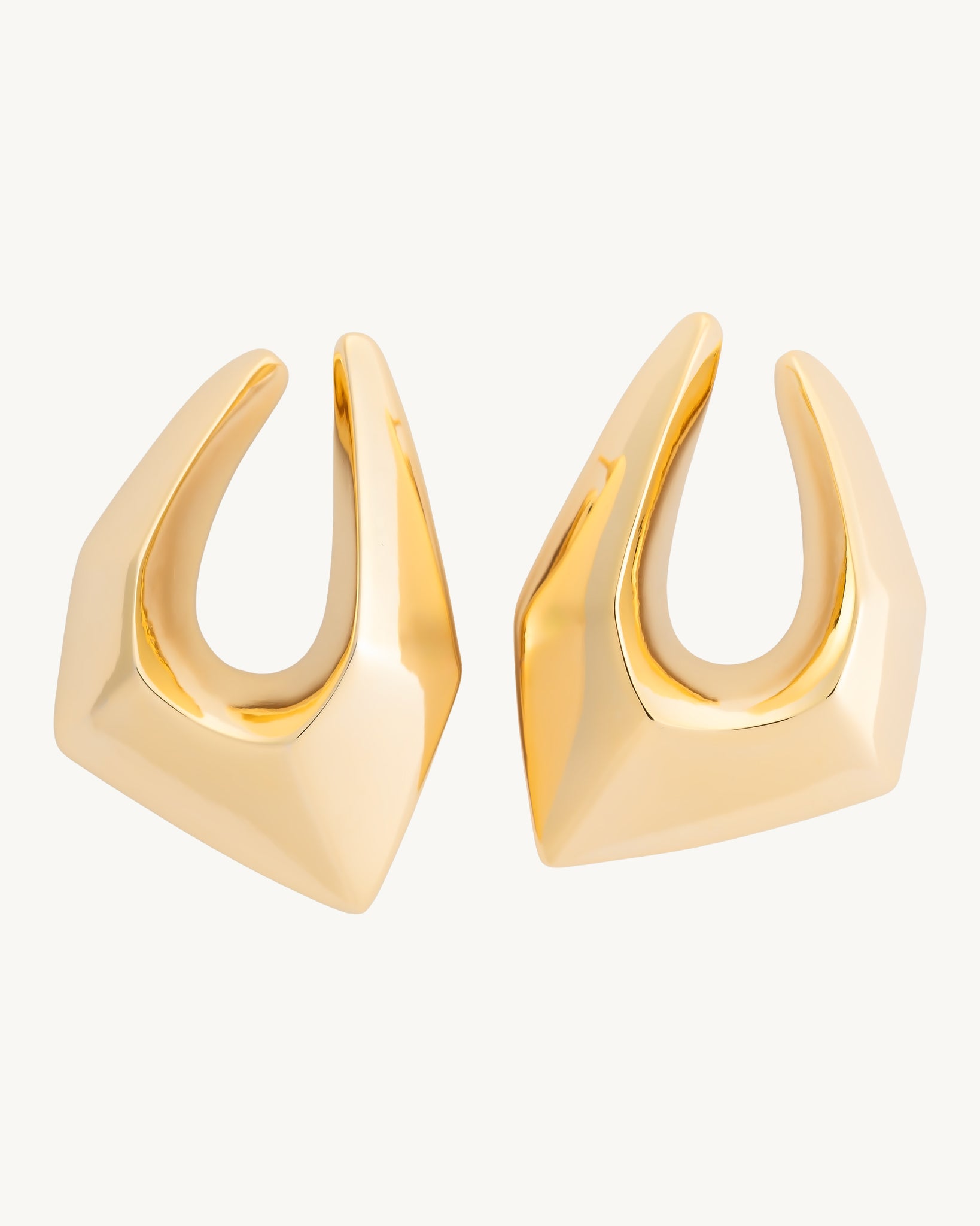 Halo 22K Gold Plated Earrings