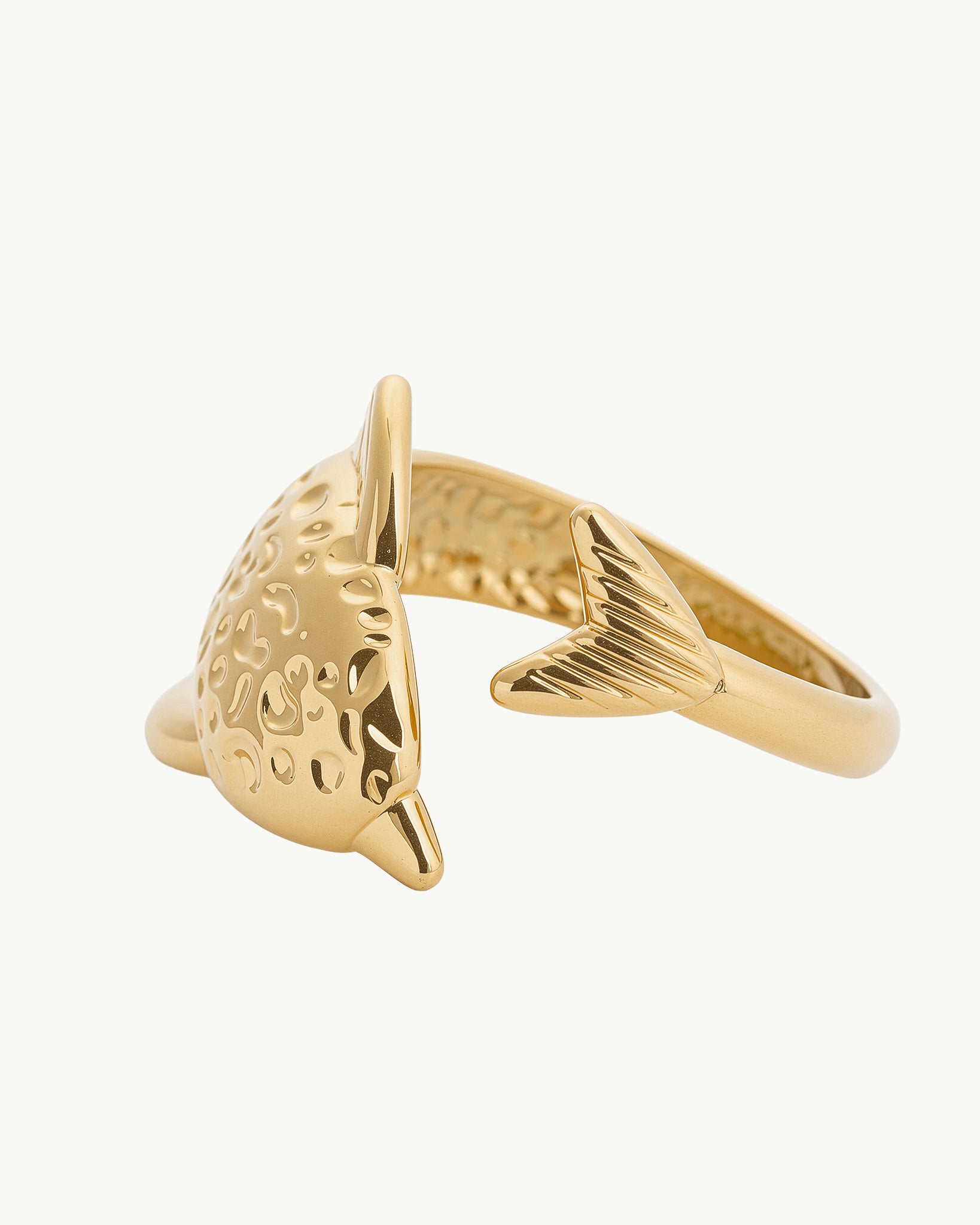 Dolphin 18K Gold Plated Ring