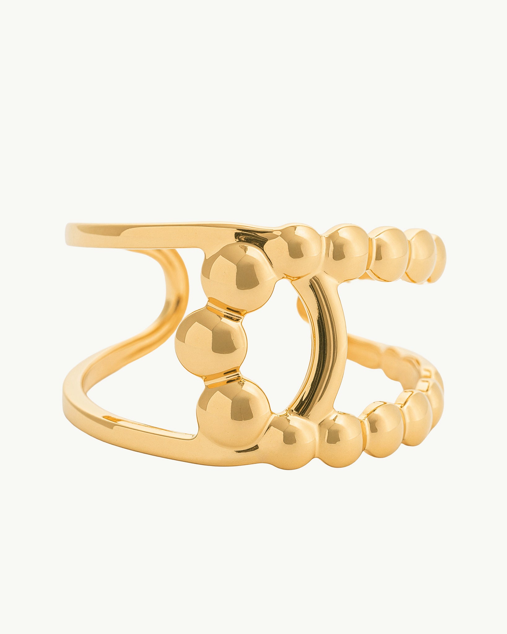 Beads 18K Gold Plated Ring