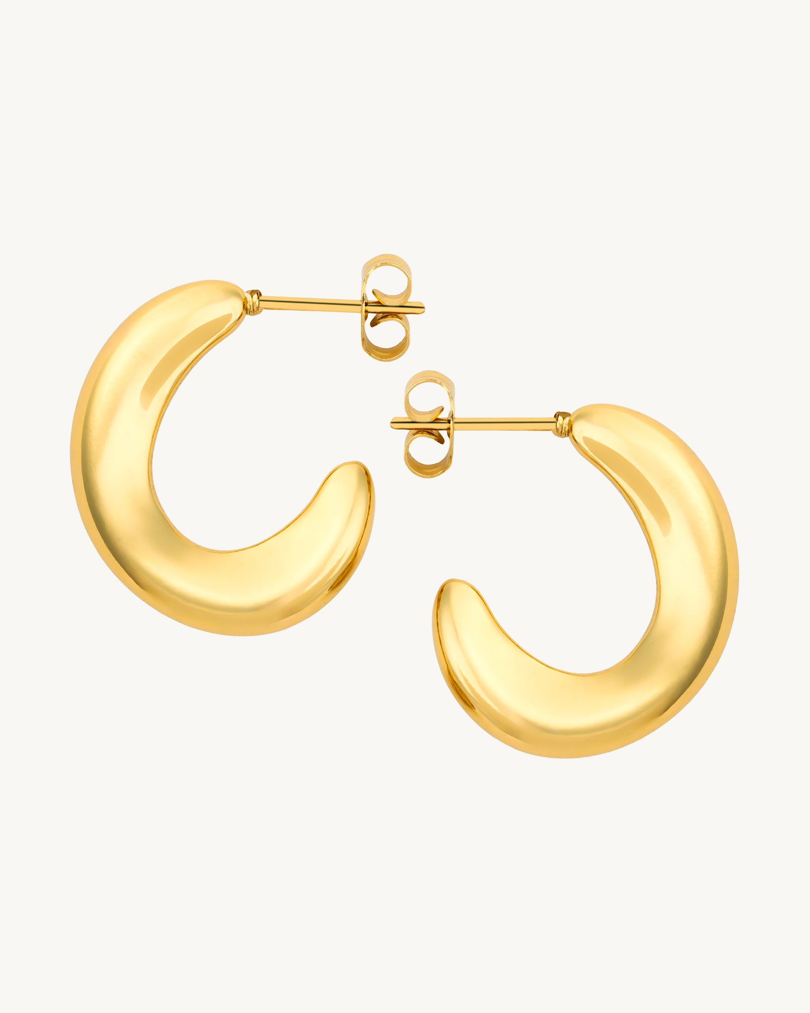 Arc 18K Gold Plated Earrings