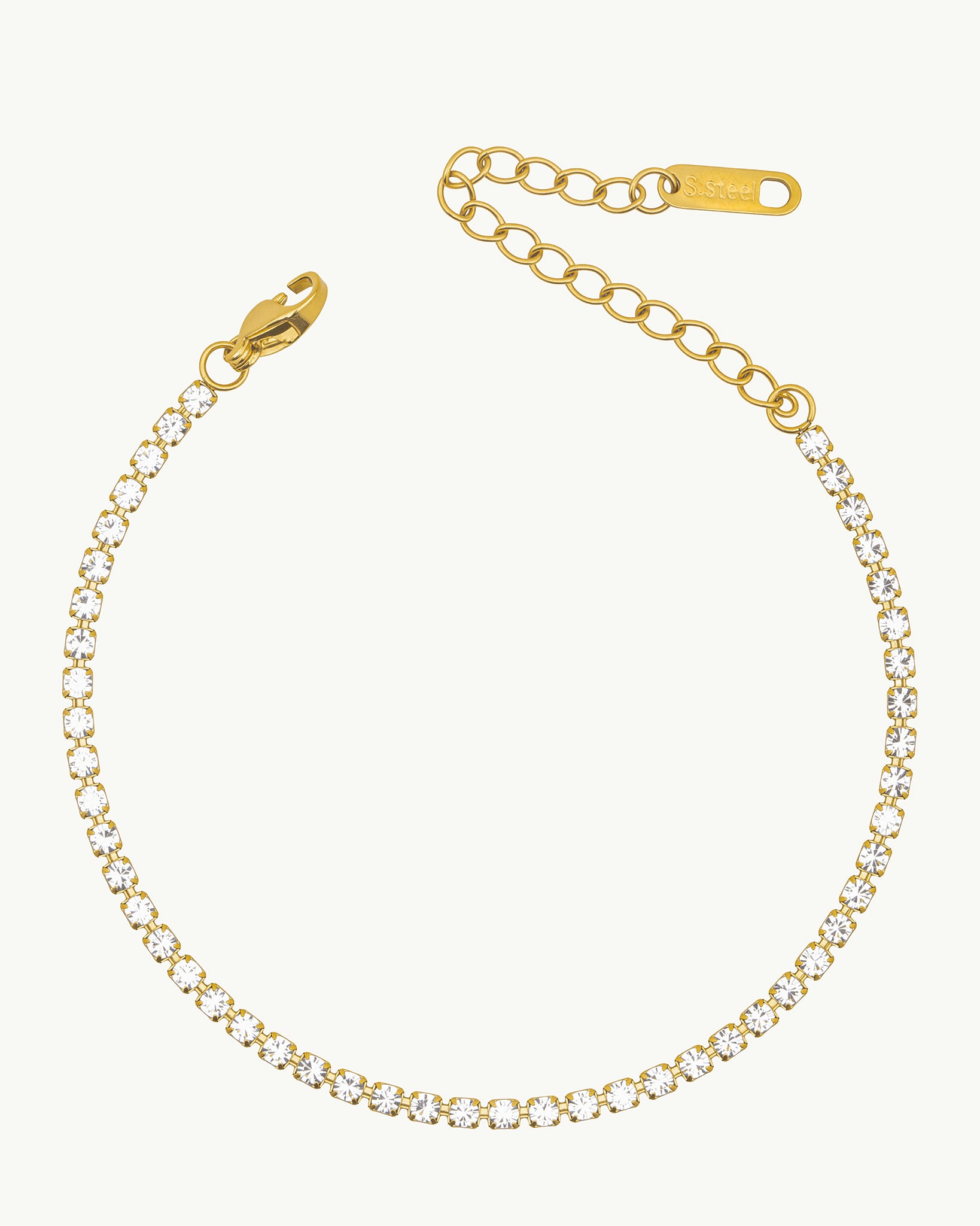 Classic Tennis 18K Gold Plated Bracelet