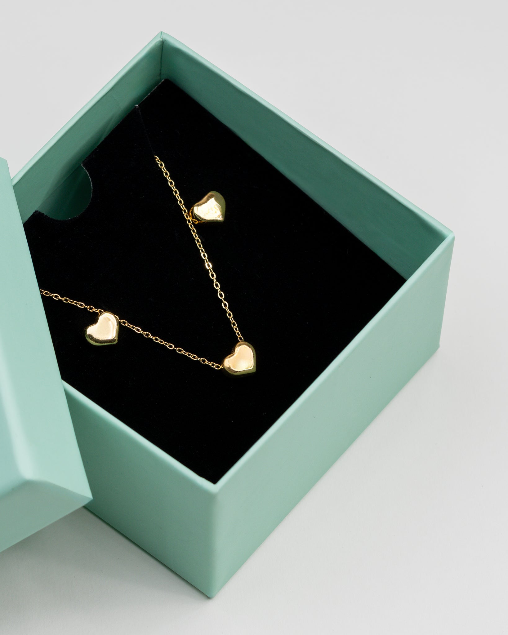 Gilded Heart 18K Gold Plated Set