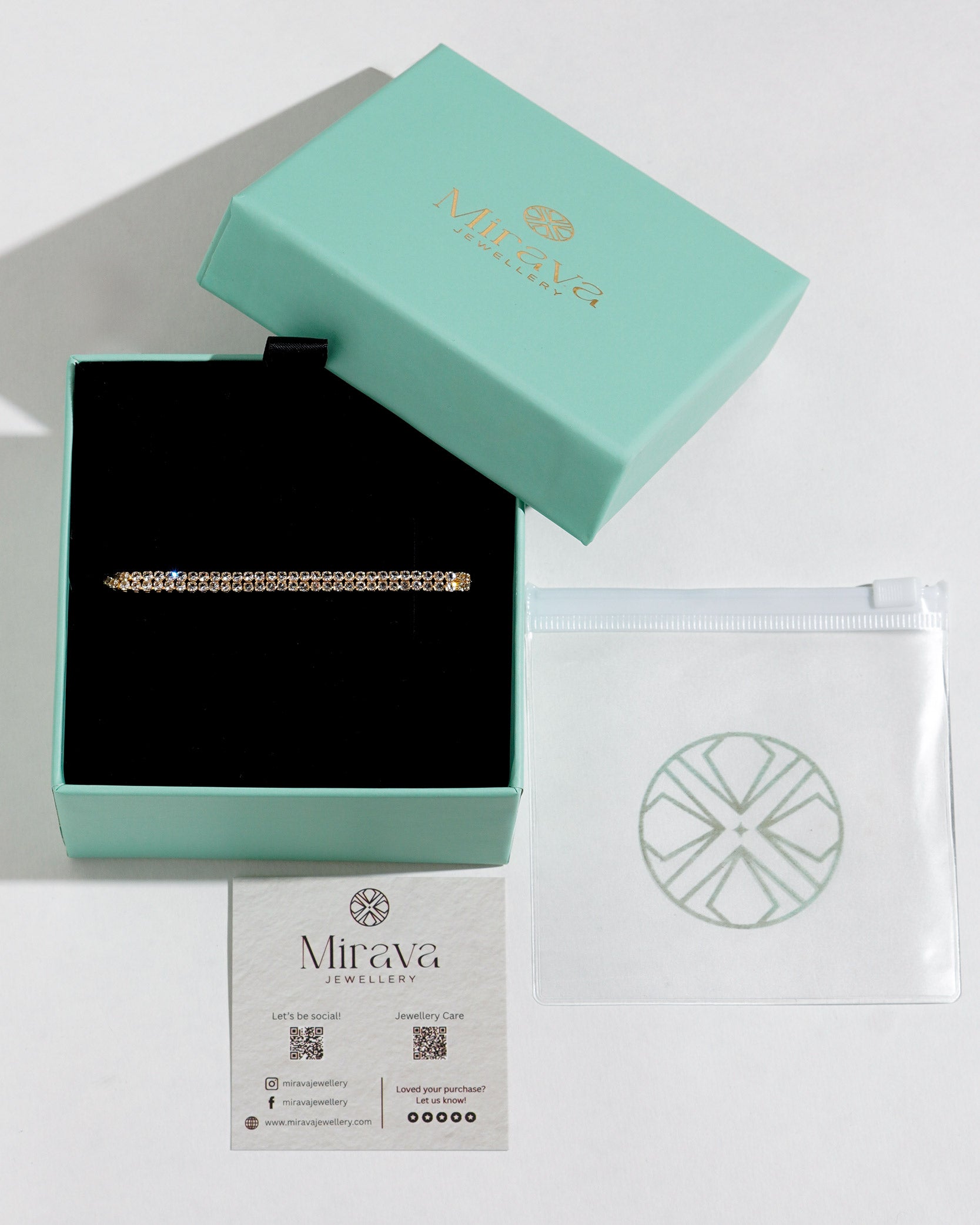 Allure 18K Gold Plated Tennis Bracelet