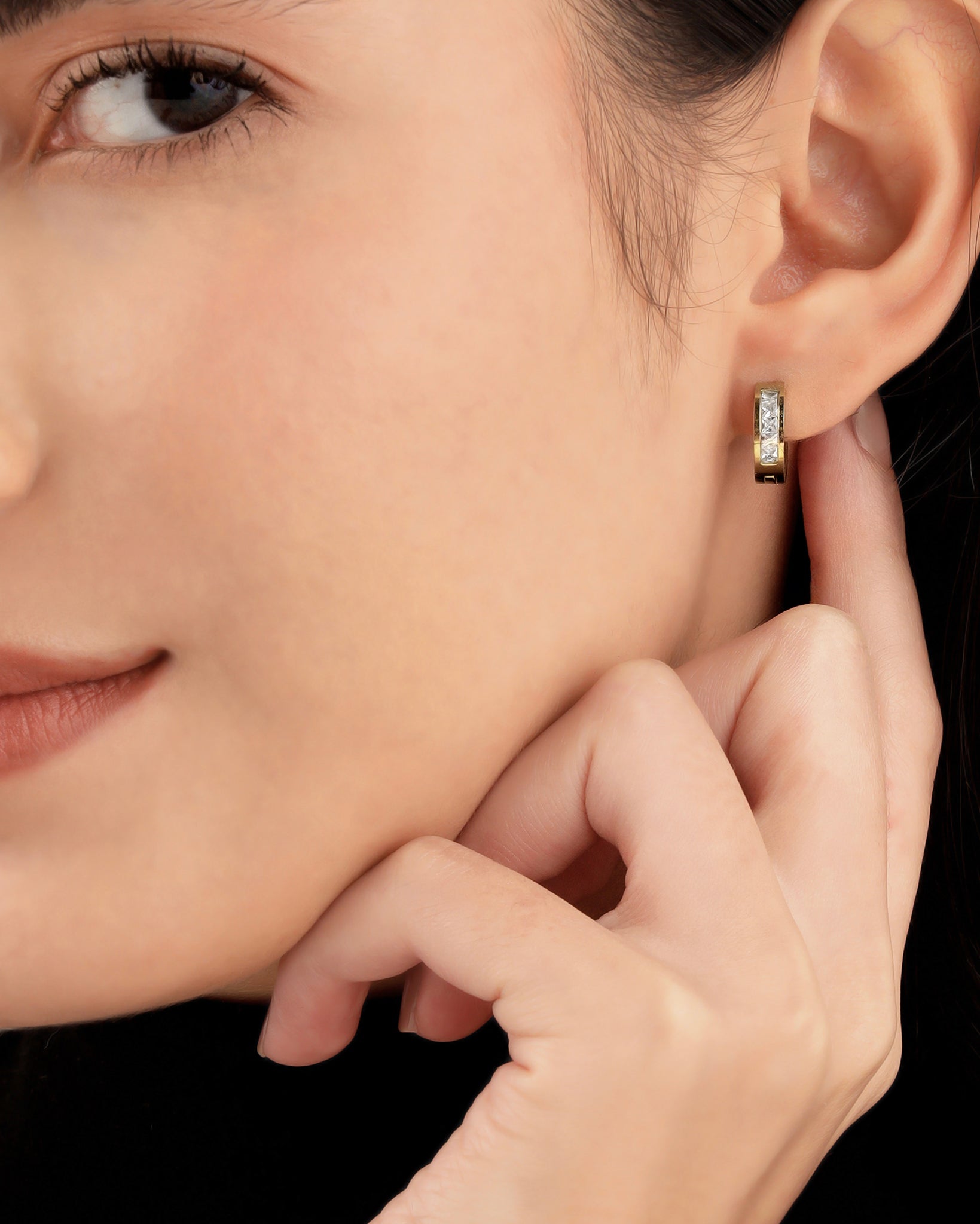 Classic Huggie 18K Gold Plated Earrings