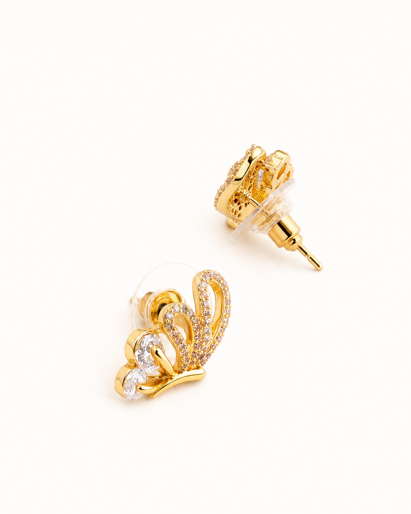 Butterfly 18K Gold Plated Earrings