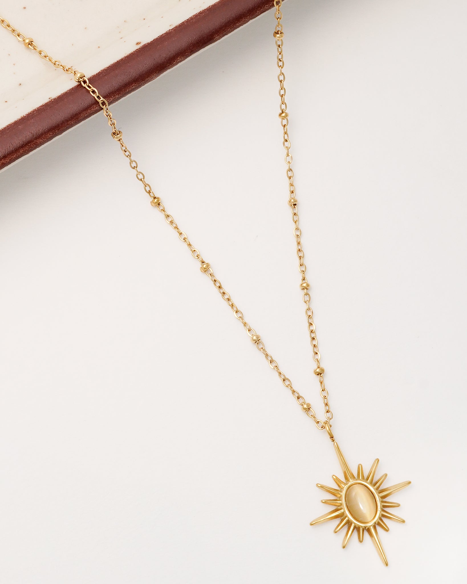 Golden Ray 18K Gold Plated Necklace