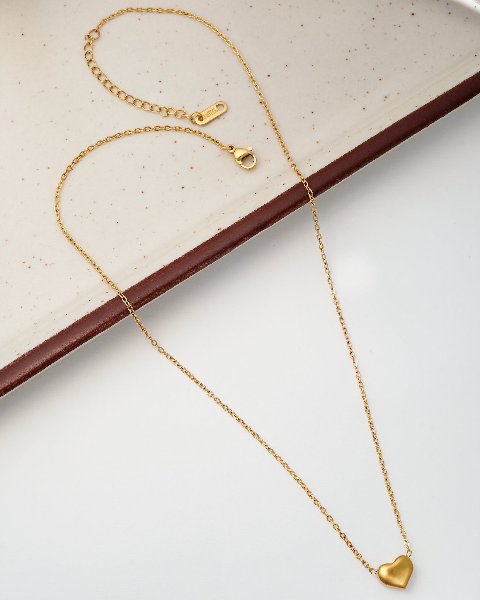 Gilded Heart 18K Gold Plated Set