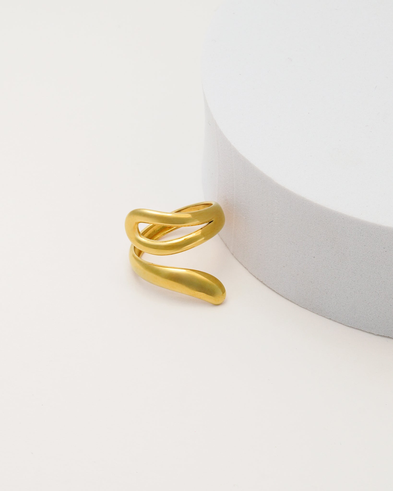 Bold Statement 18K Gold Plated Ring