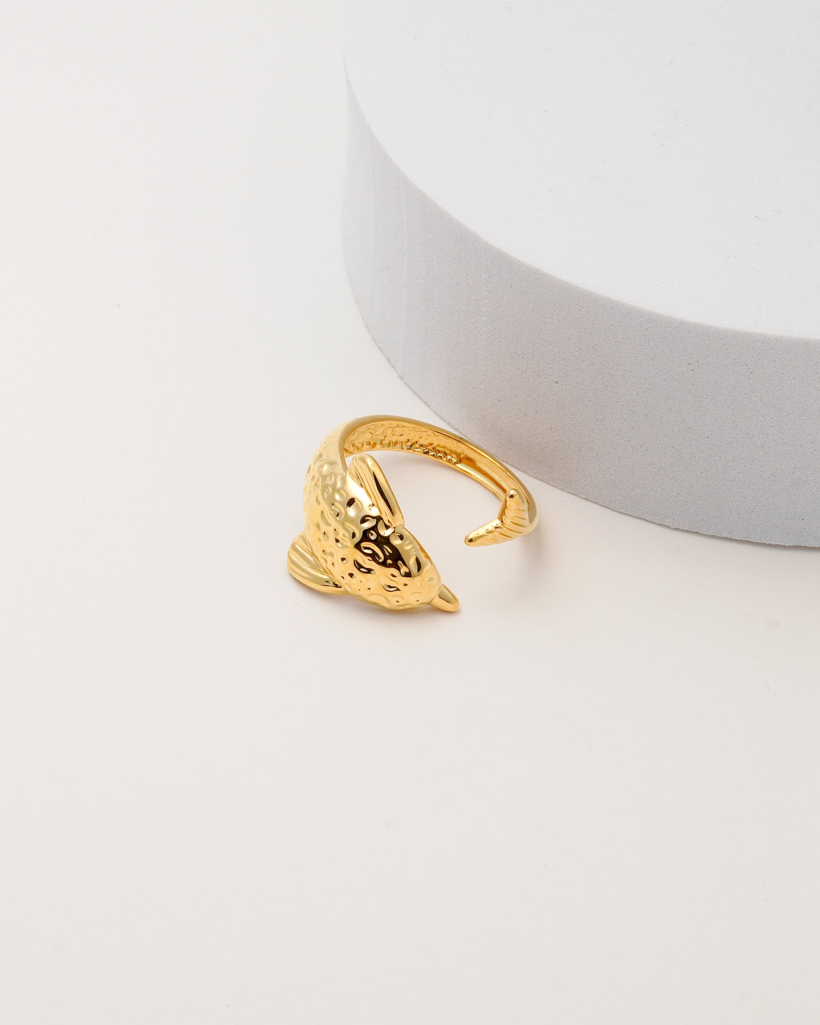 Dolphin 18K Gold Plated Ring