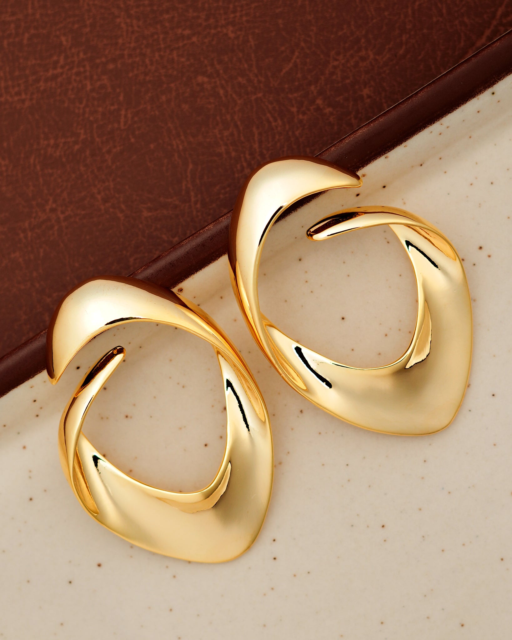 Orris 22K Gold Plated Earrings