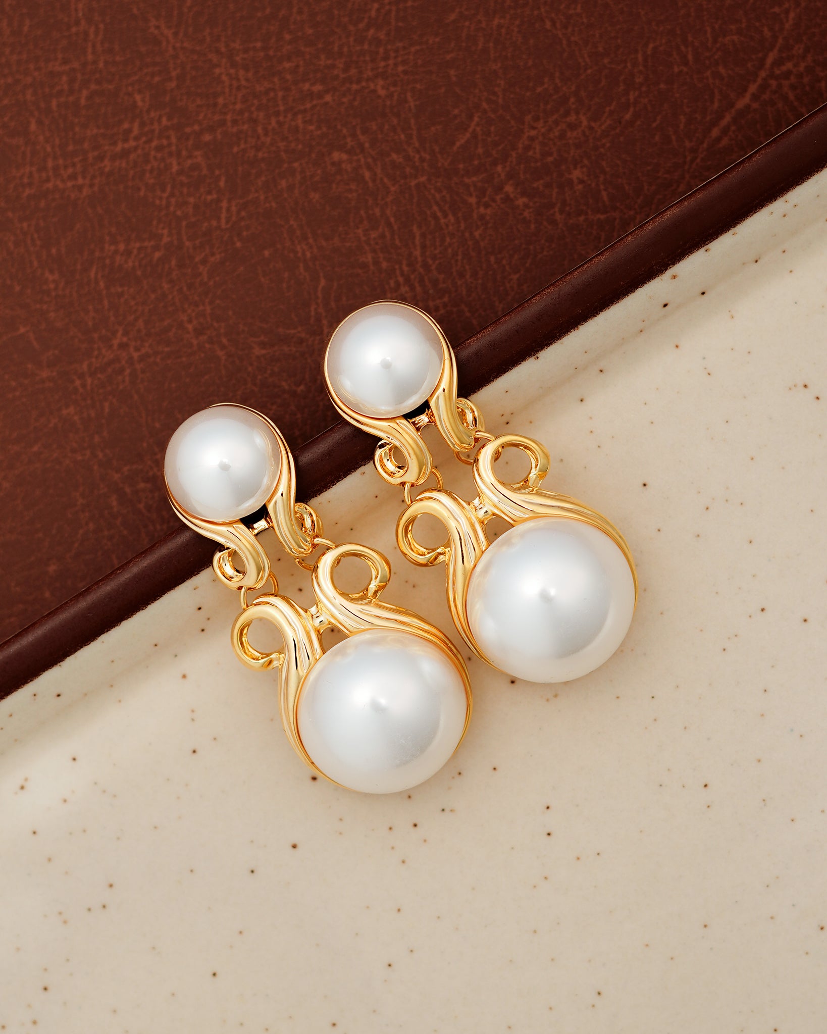Grandeur 22K Gold Plated Earrings