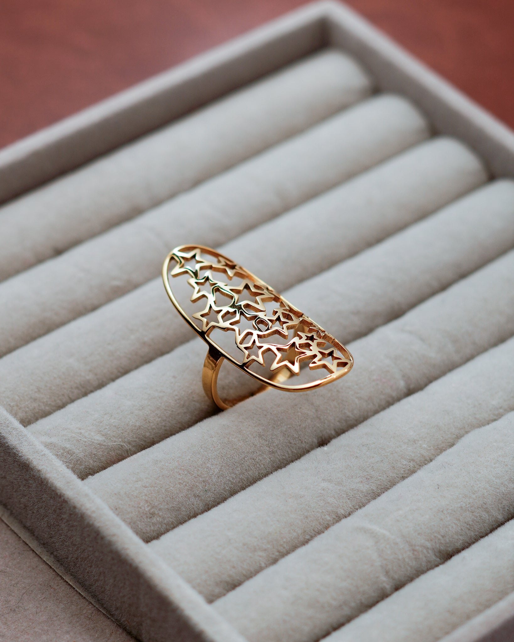 Star Statement 18K Gold Plated Ring