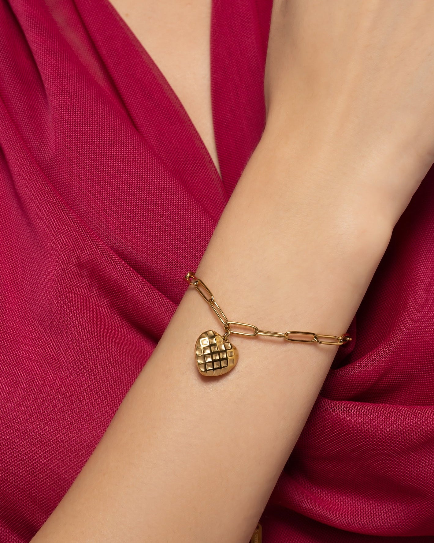 Grid of Love 18K Gold Plated Bracelet