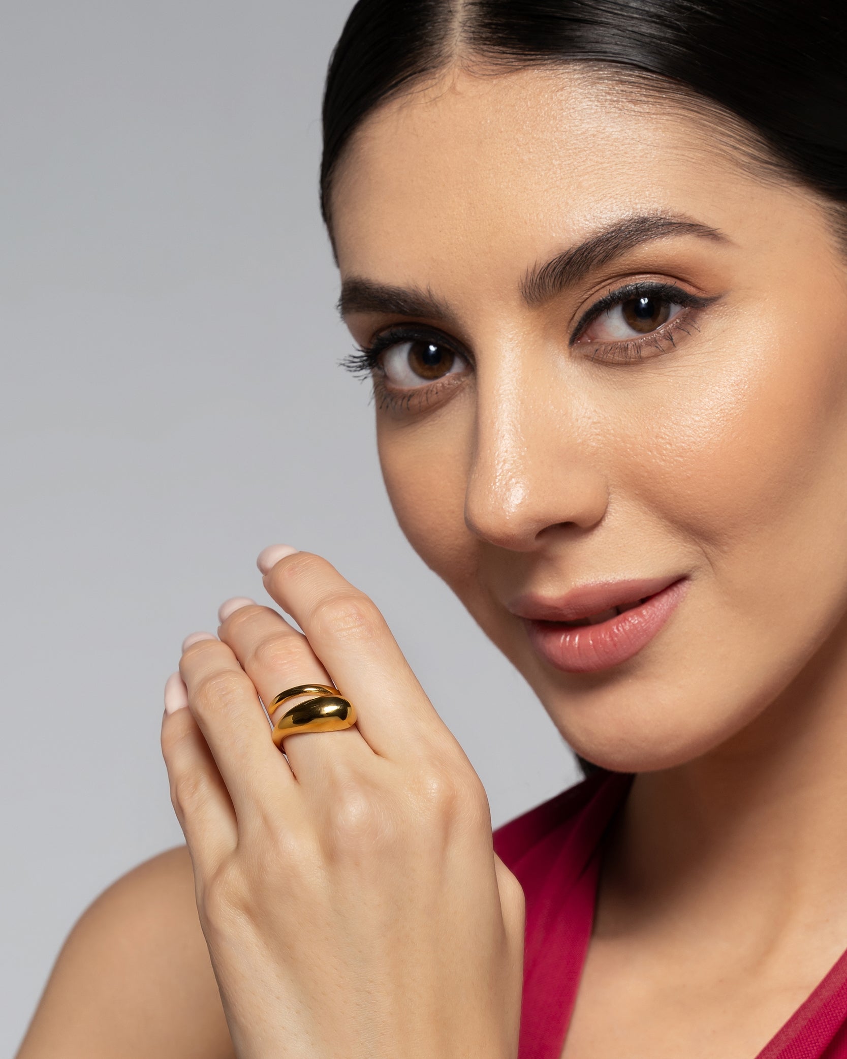 Incurve 18K Gold Plated Ring