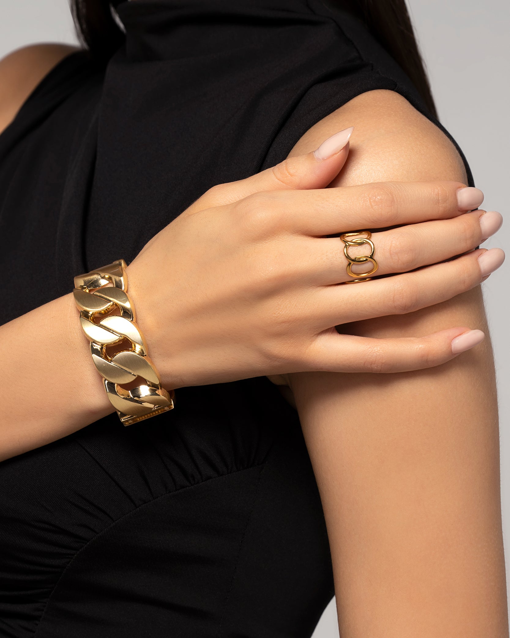 Vogue Chunky 18K Gold Plated Bracelet