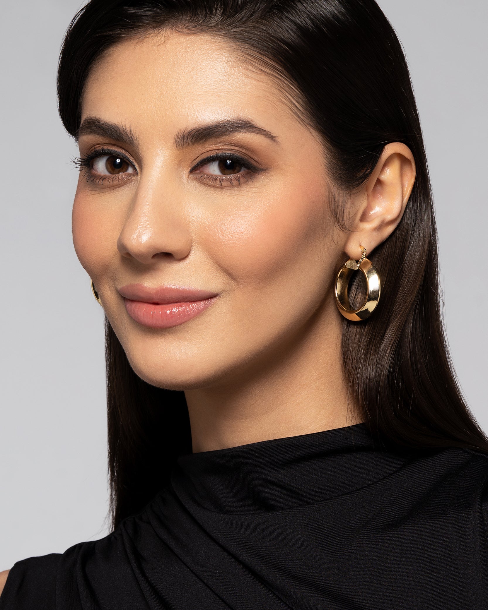 Chunky Hoops 18K Gold Plated Earrings