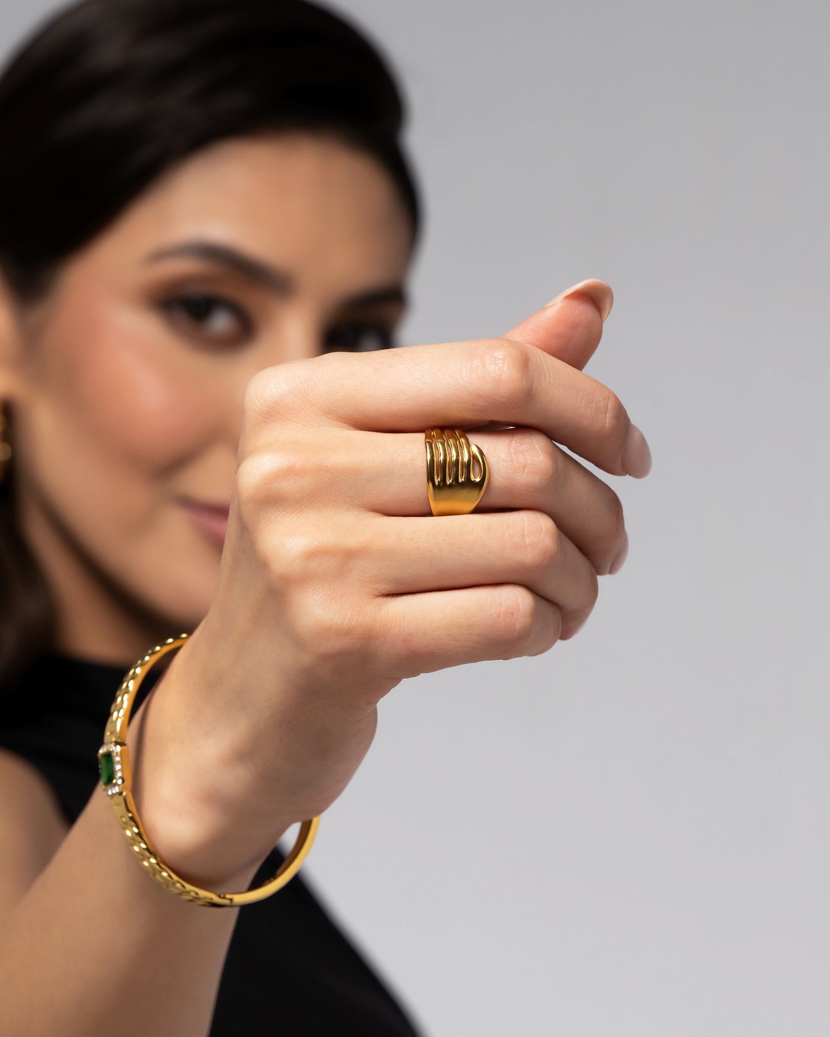Gold Palma 18K Gold Plated Ring