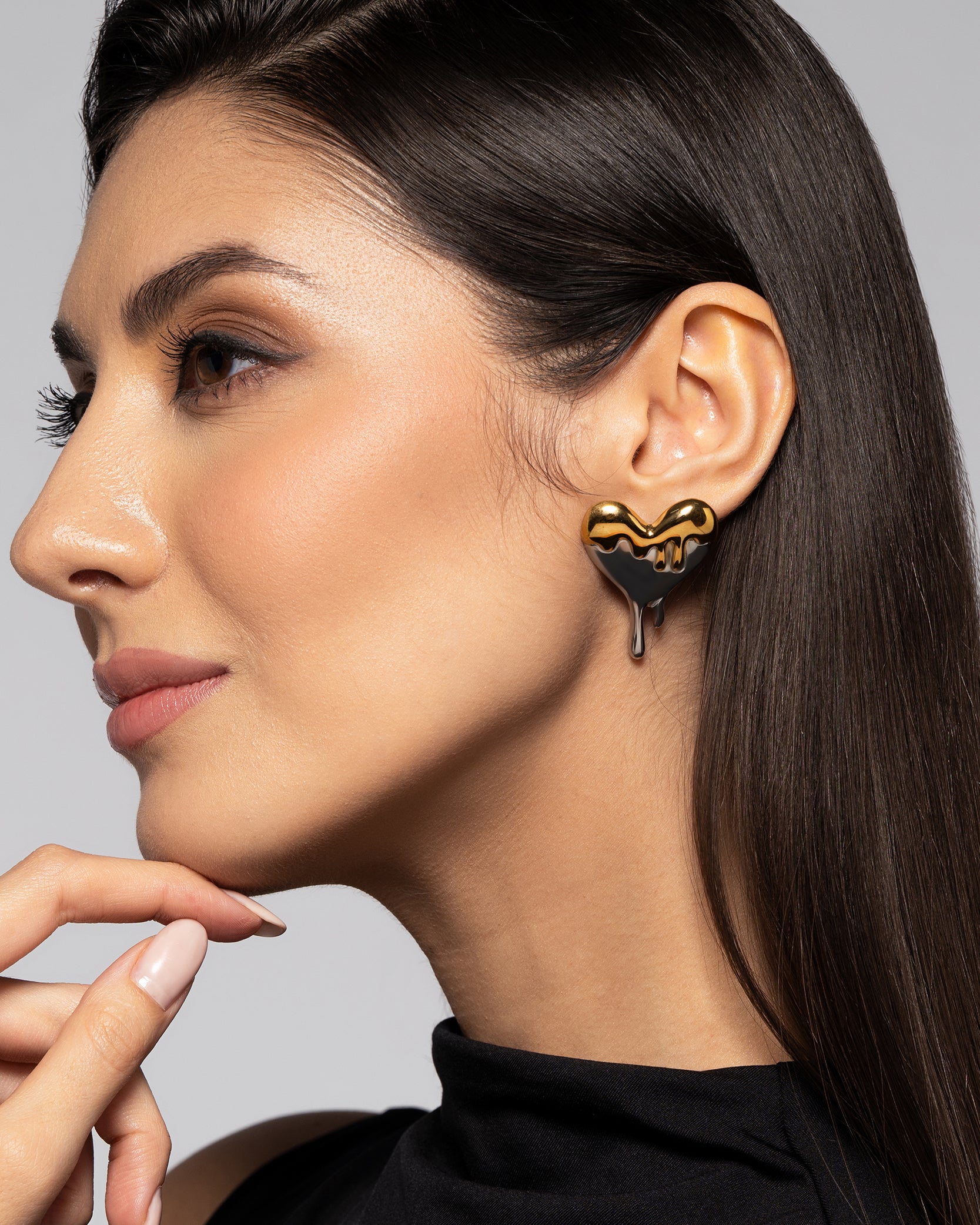 Lava Love 18K Gold Plated Earrings