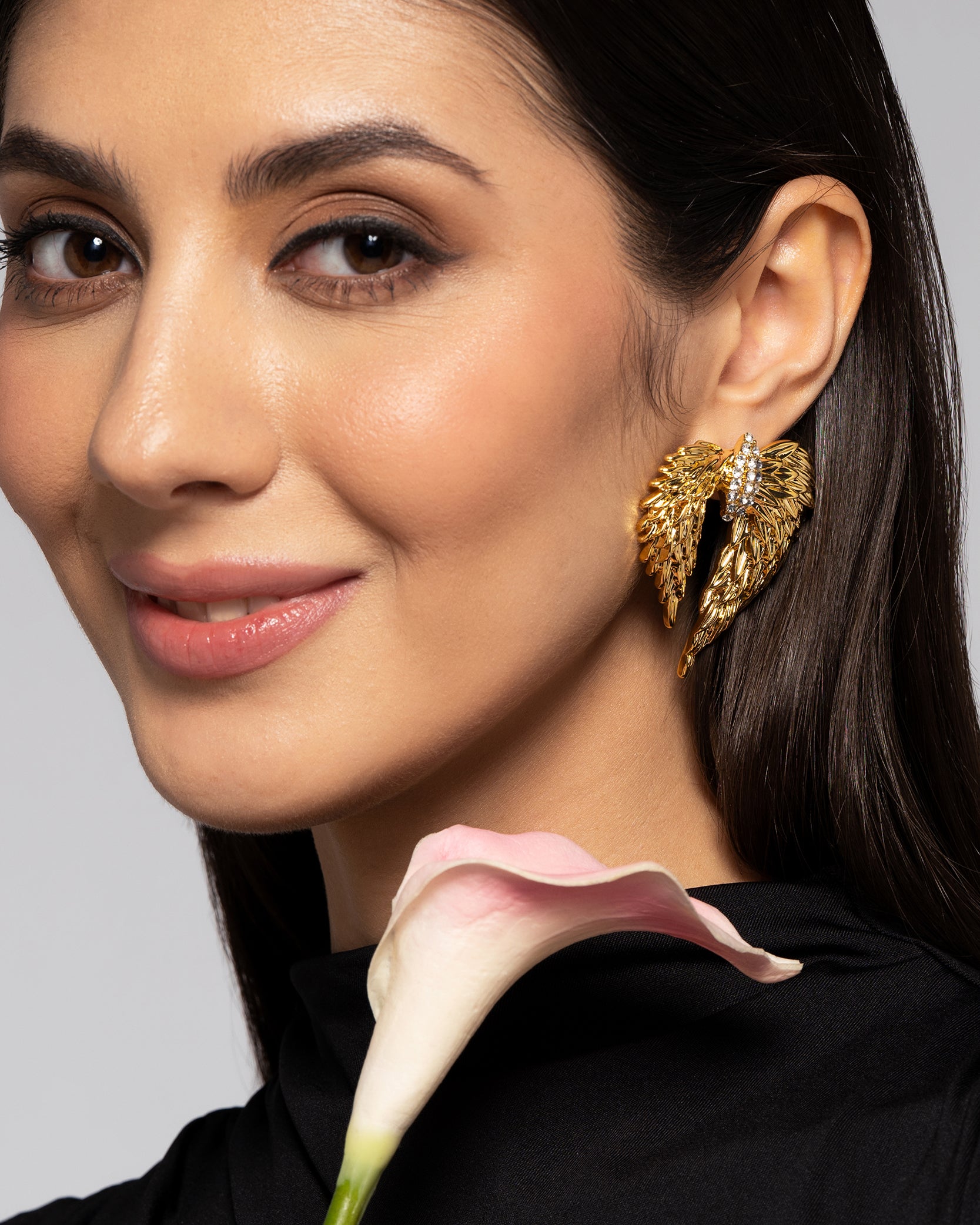 Wings of whimsy 22K Gold Plated Earrings