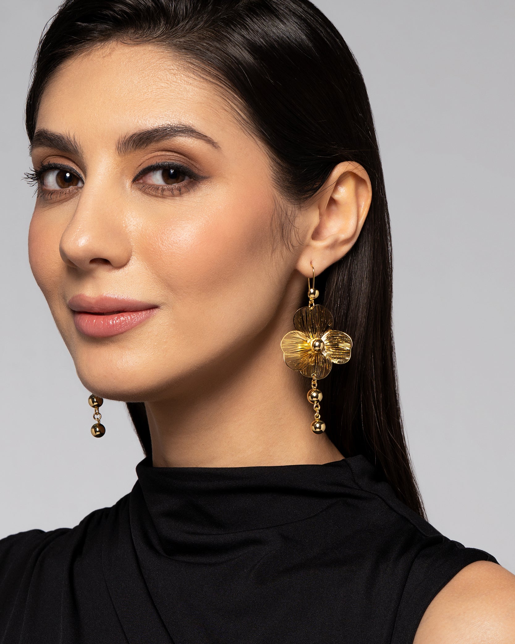 Flora 18K Gold Plated Earrings