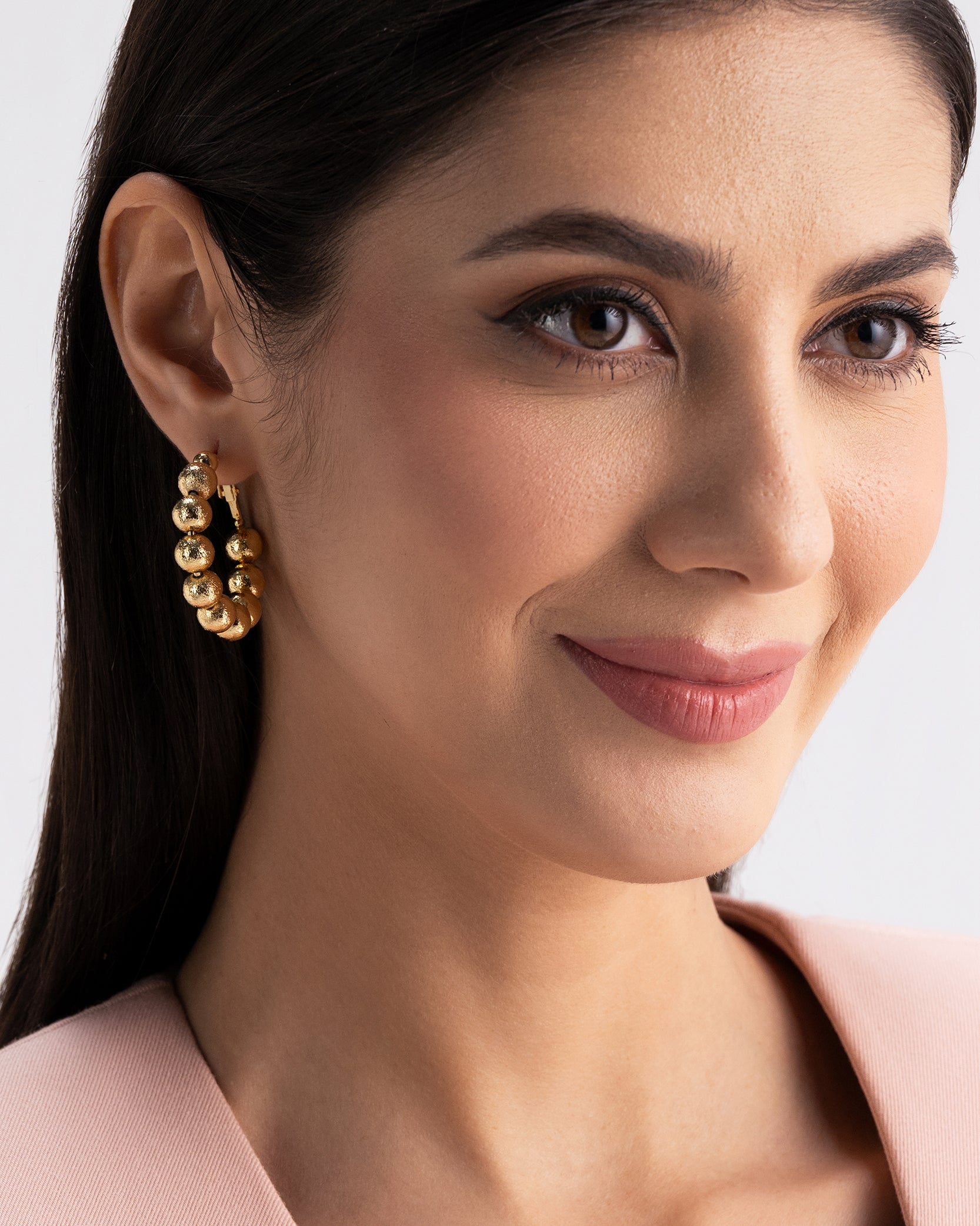 Bubble Beads 18K Gold Plated Earrings