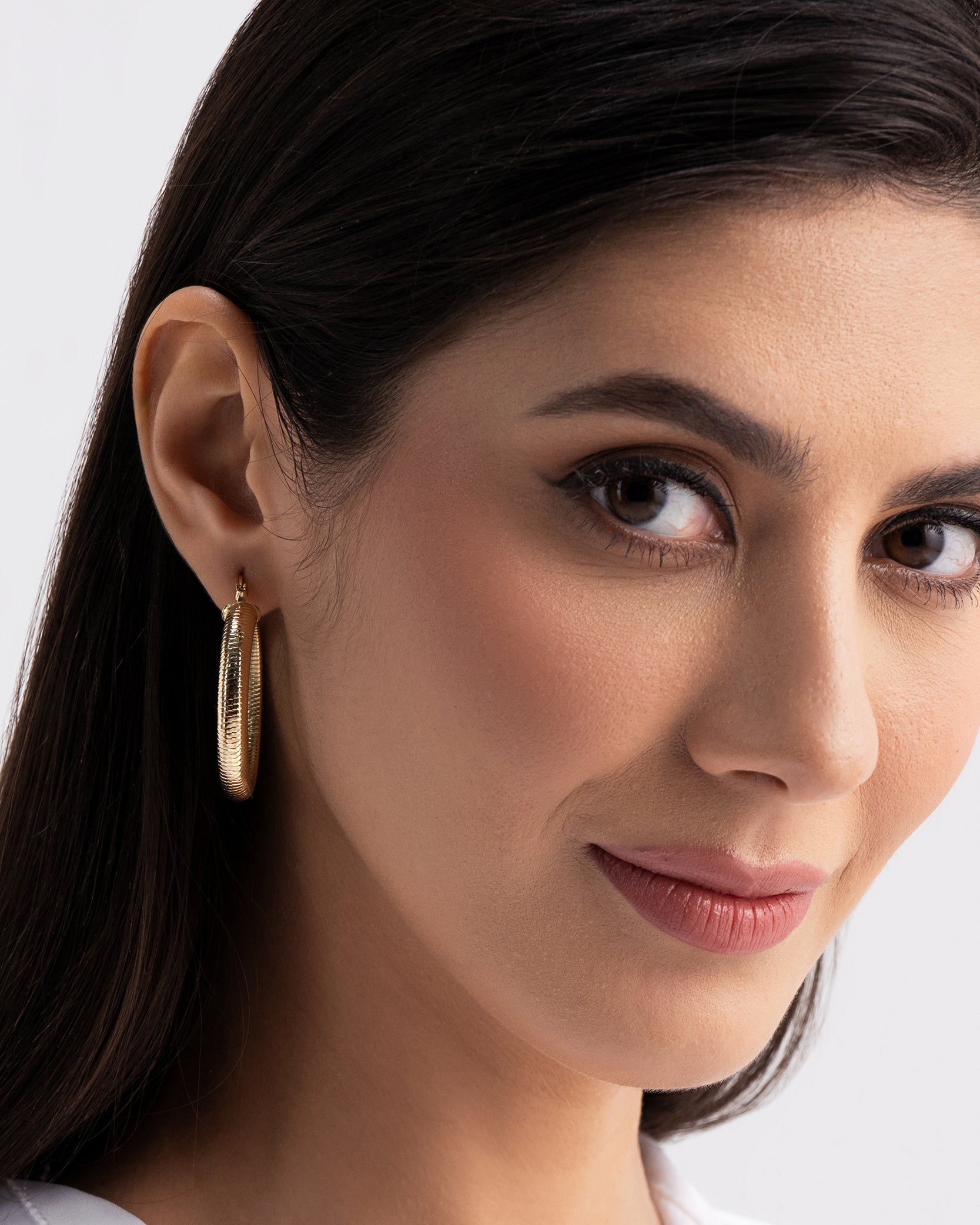 Vita Ring Hoops 18K Gold Plated Earrings