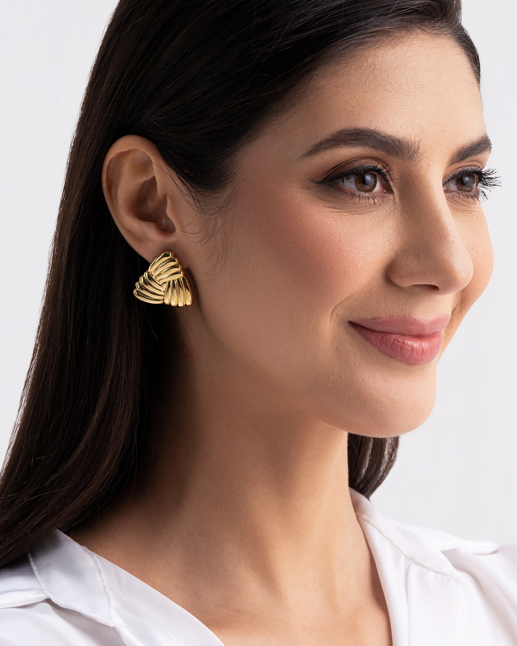 Coral Knot 18K Gold Plated Earrings