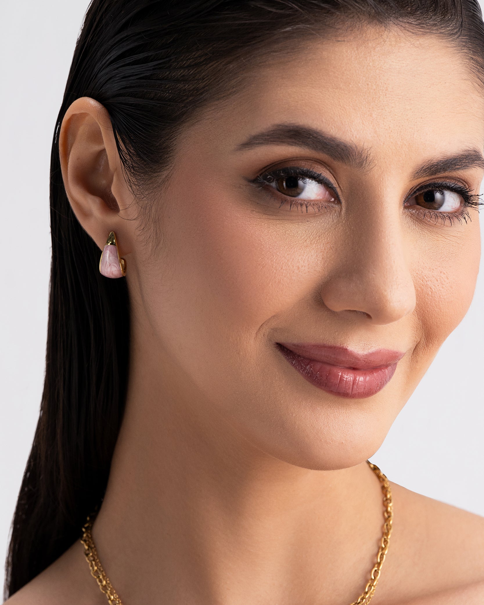 Blush Drop 18K Gold Plated Earrings