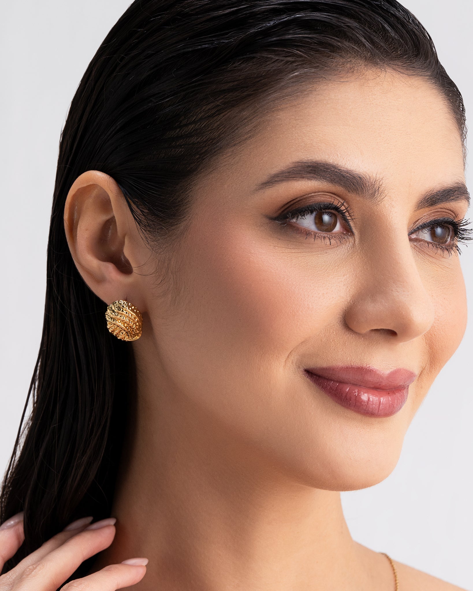 Costa Waves 18K Gold Plated Earrings