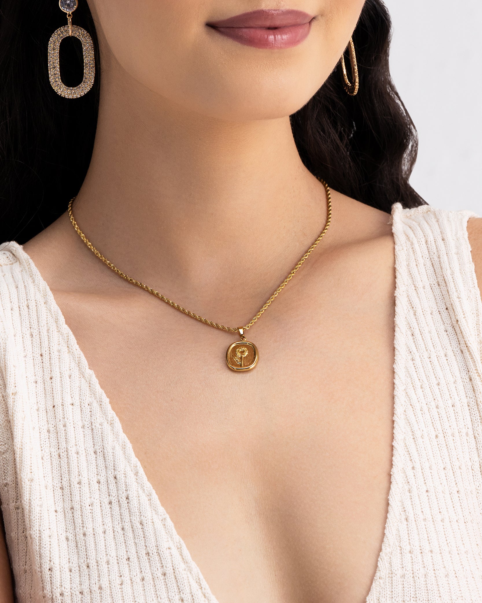 Golden Flower 18K Gold Plated Necklace