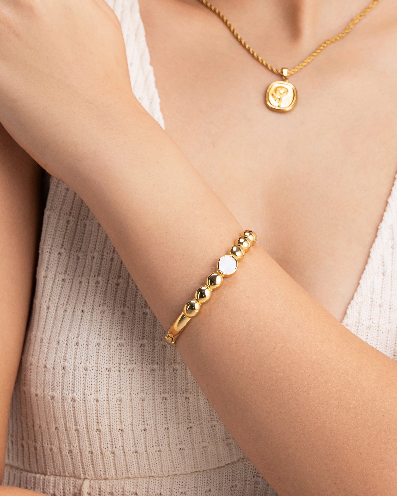 Moonlight Mirage 18K Gold Plated Bracelet