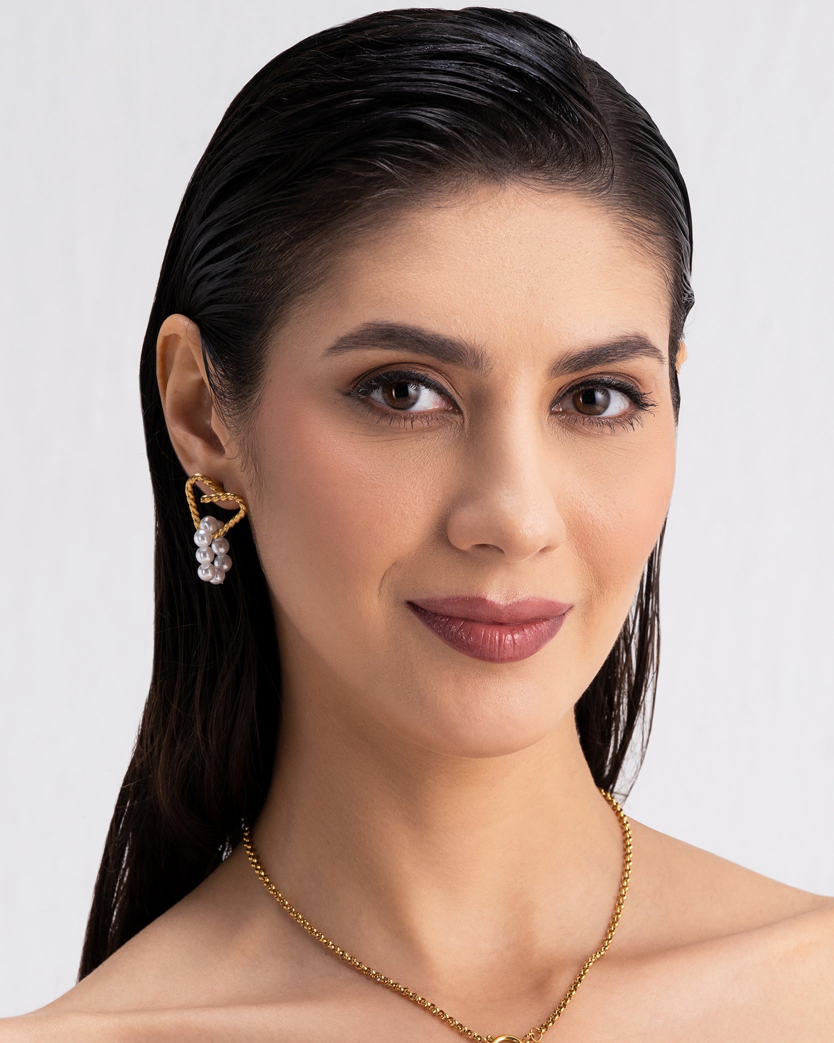Heart of Grace 18K Gold Plated Earrings